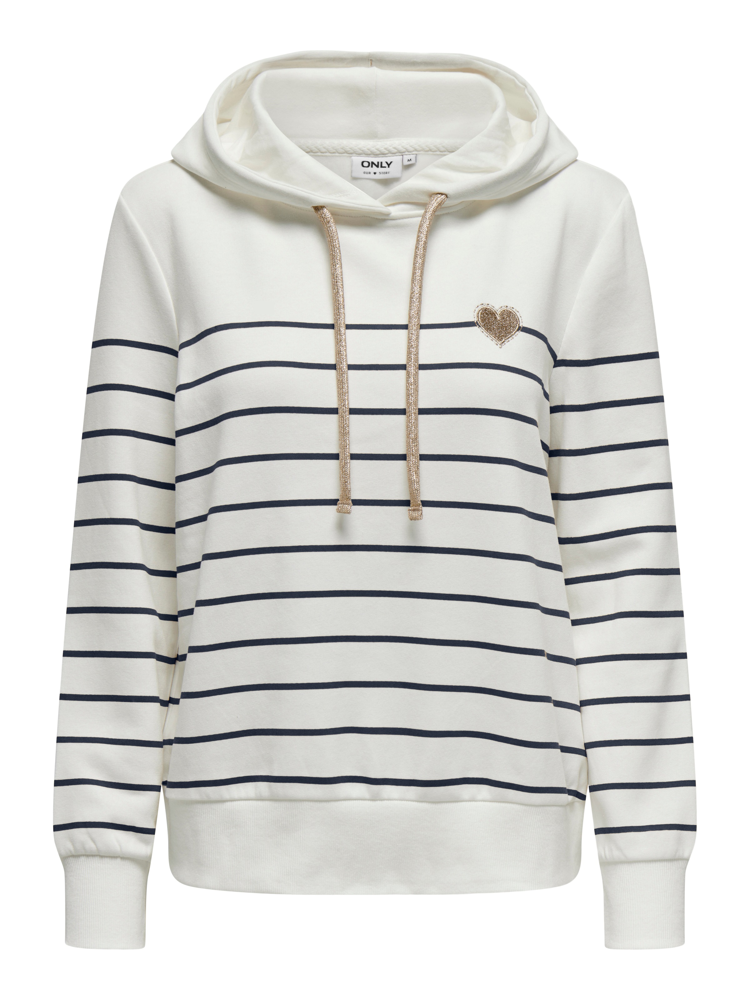 ONLY Kapuzensweatshirt »ONLADELLE L/S STRIPE HOOD SWT«
