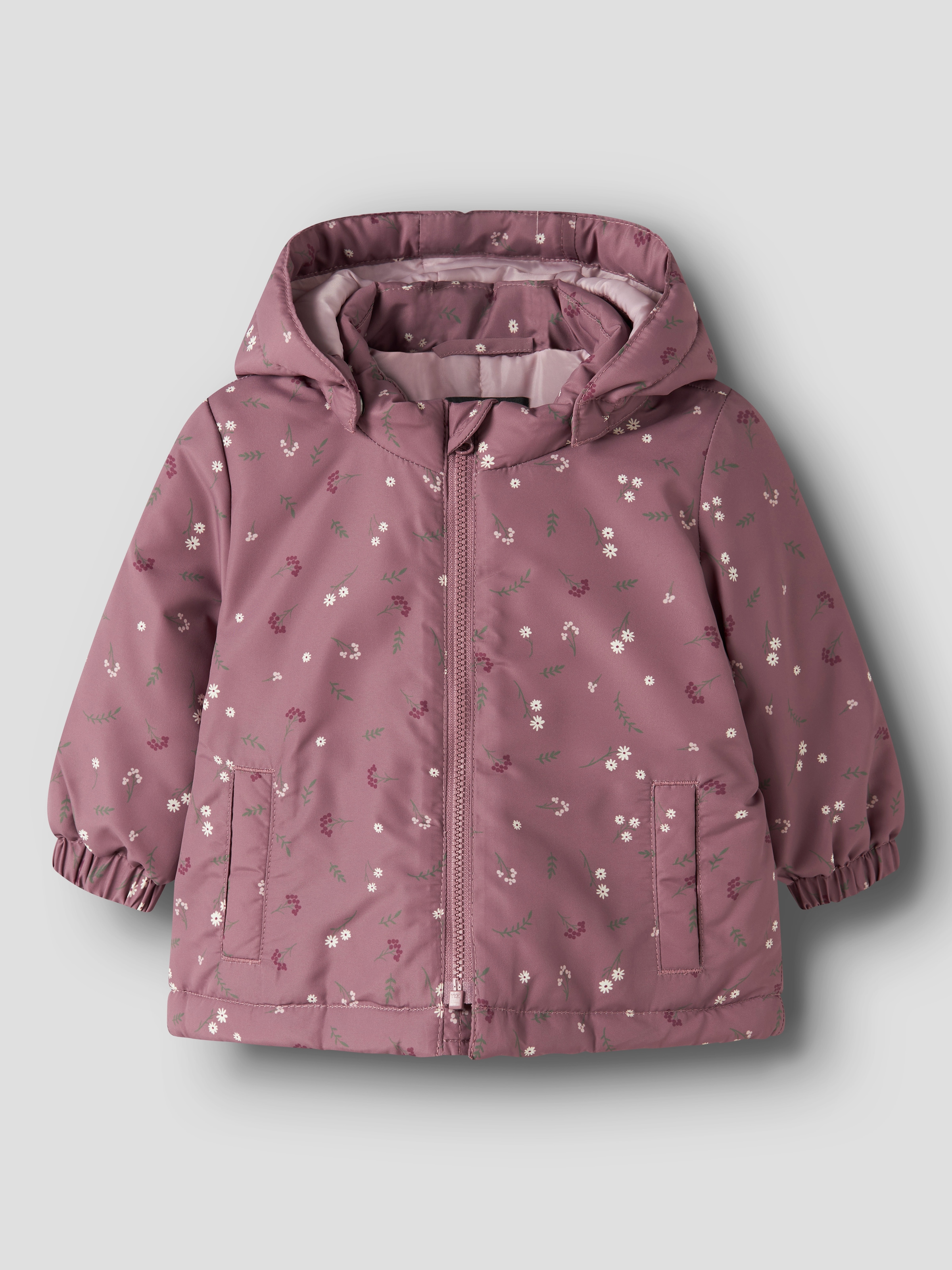 Name It Allwetterjacke »NBFMAXI JACKET PA AOP1« mit Kapuze Kunstfaser, mit abnehmbarer Kapuze