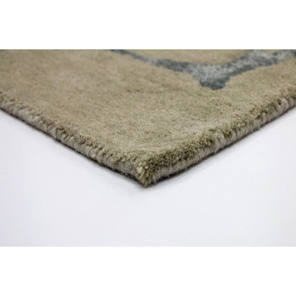 morgenland Wollteppich »Designer Teppich handgetuftet mehrfarbig«, rechteckig