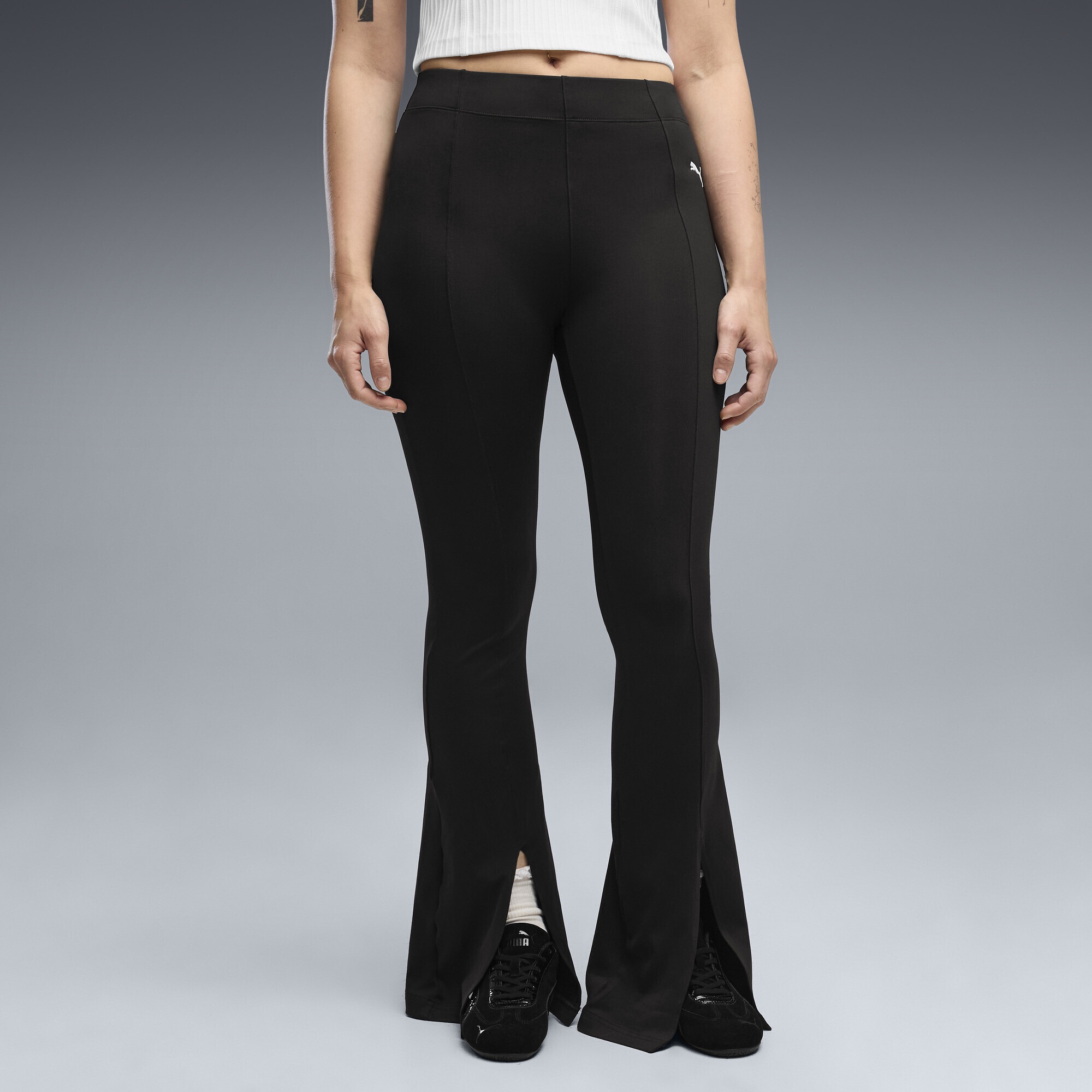 PUMA Leggings »Essentials Flared Pintuck Leggings Damen«