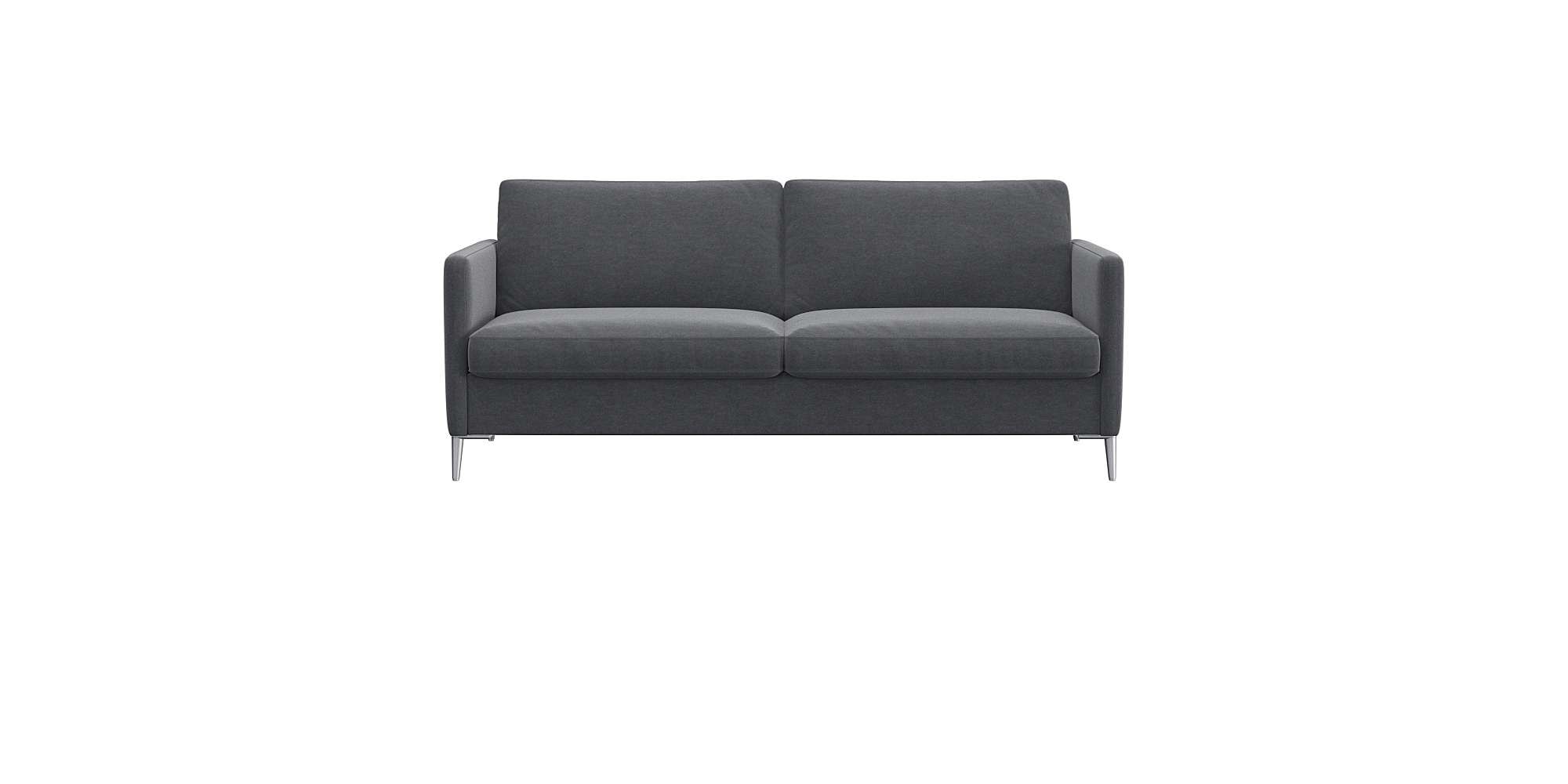 FLEXLUX 2,5-Sitzer "Fiore, super Sitzkomfort durch Kaltschaum im Sitz" schmale Armlehnen, Füße Alu