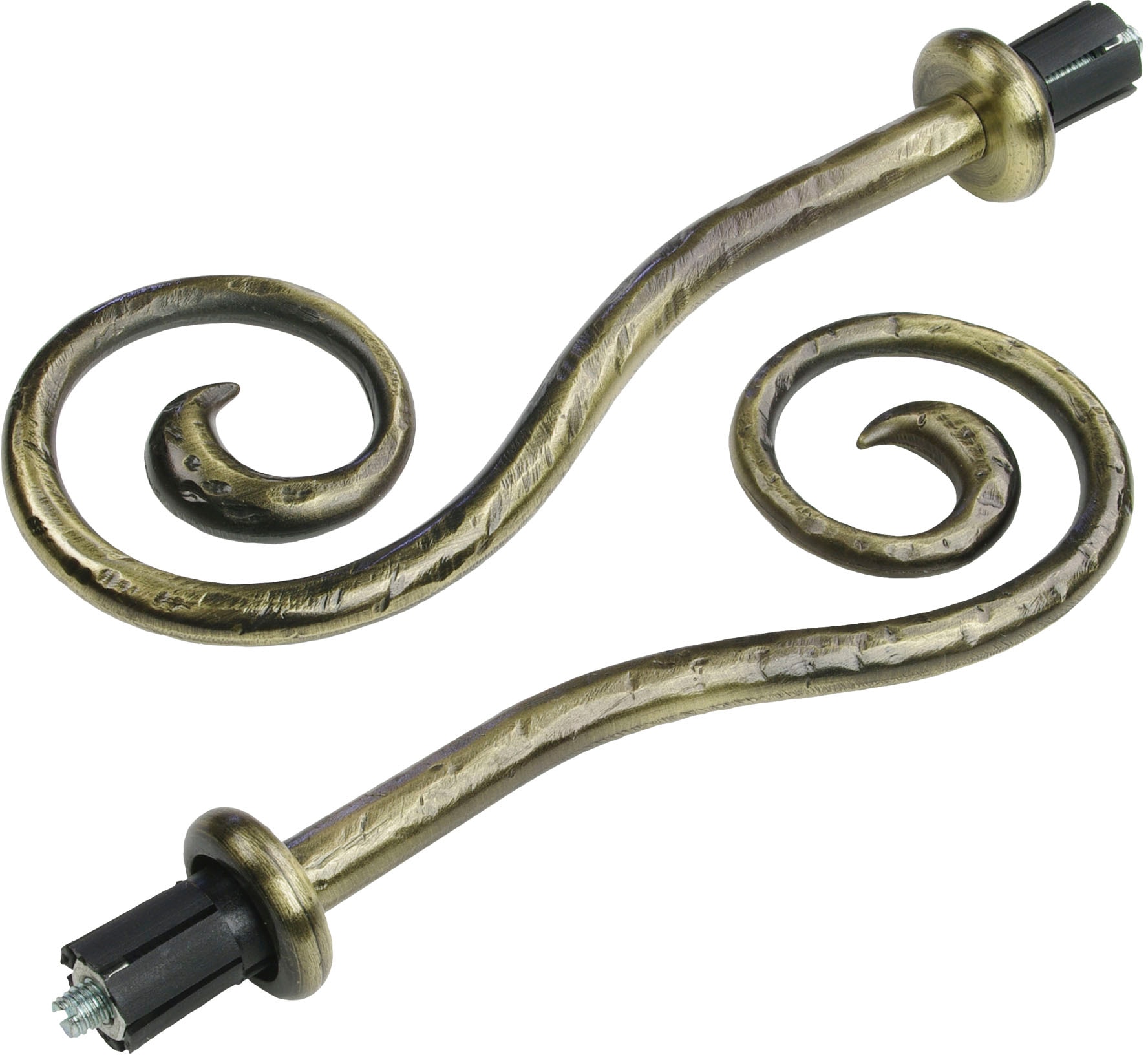 Liedeco Gardinenstangen-Endstück "Endstück, Endknopf Spirale "Esperanca" für 16 mm Stangen", (2 St.), Endstück, Endknopf