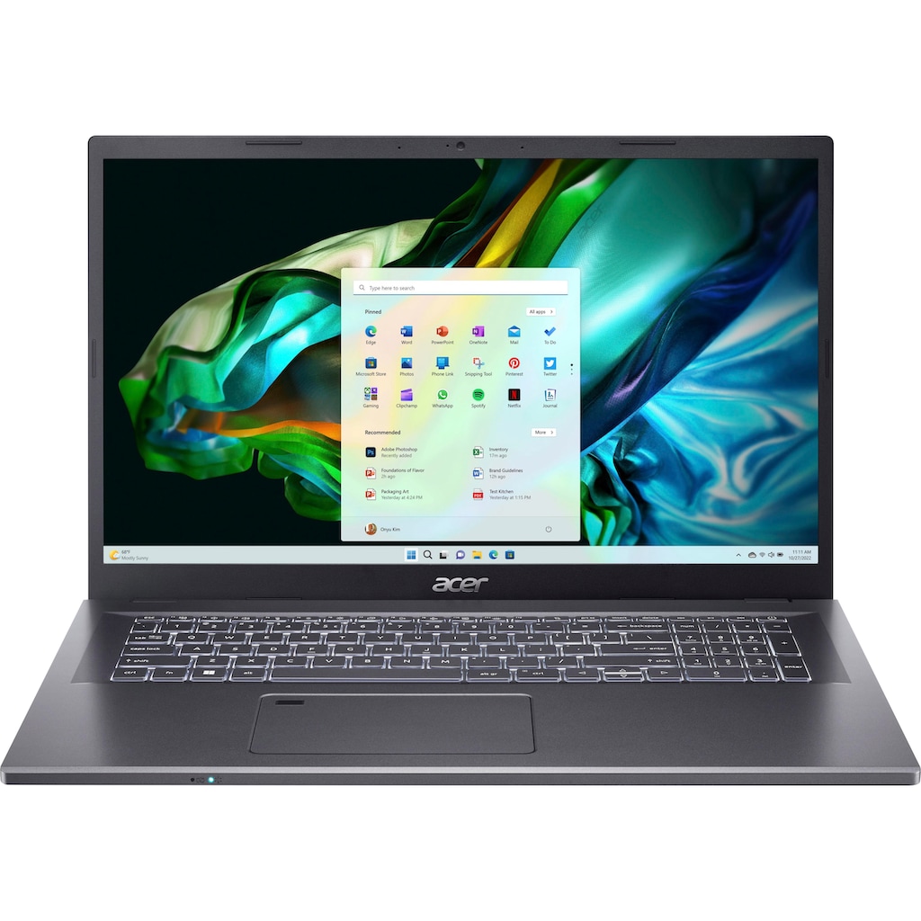 Acer Notebook »A517-58GM-791C«, 43,94 cm, / 17,3 Zoll, Intel, Core i7, GeForce RTX 2050, 512 GB SSD