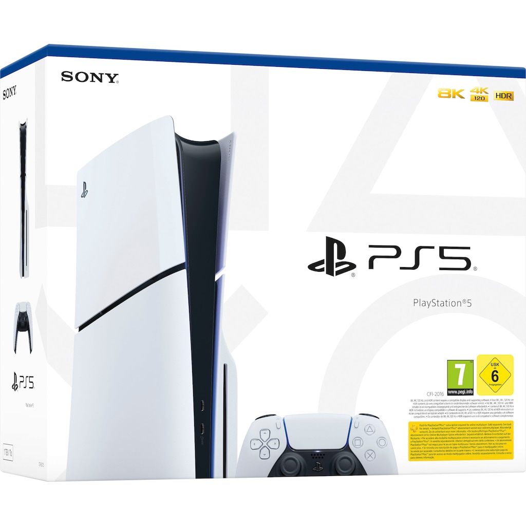 PlayStation 5 Spielekonsole »Disk Edition (Slim) inkl. zweitem DualSense Wireless-Controller«