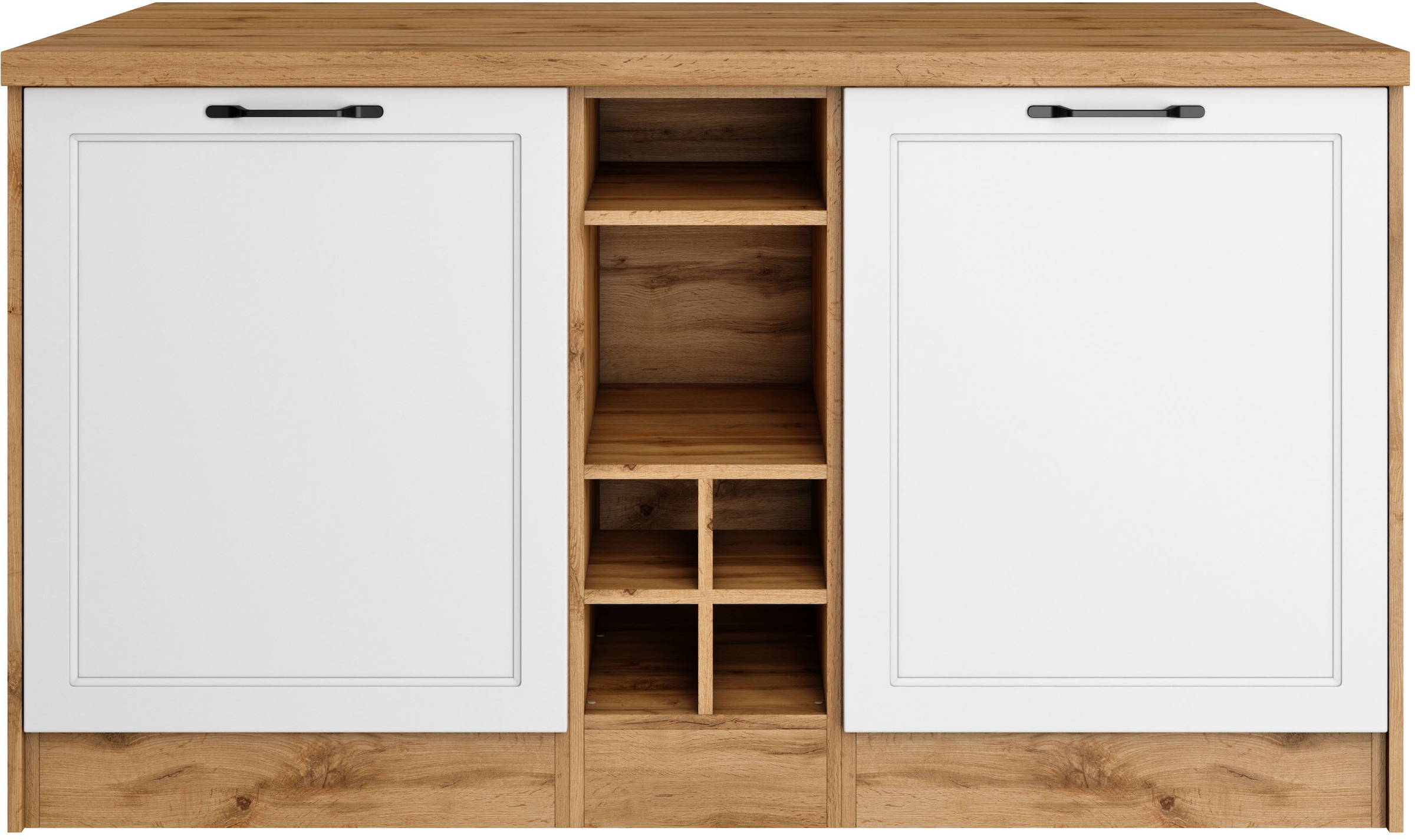 KOCHSTATION Kücheninsel »KS-Lana, Breite 153 cm«, MDF-Fronten, Arbeitsplatte 38mm stark