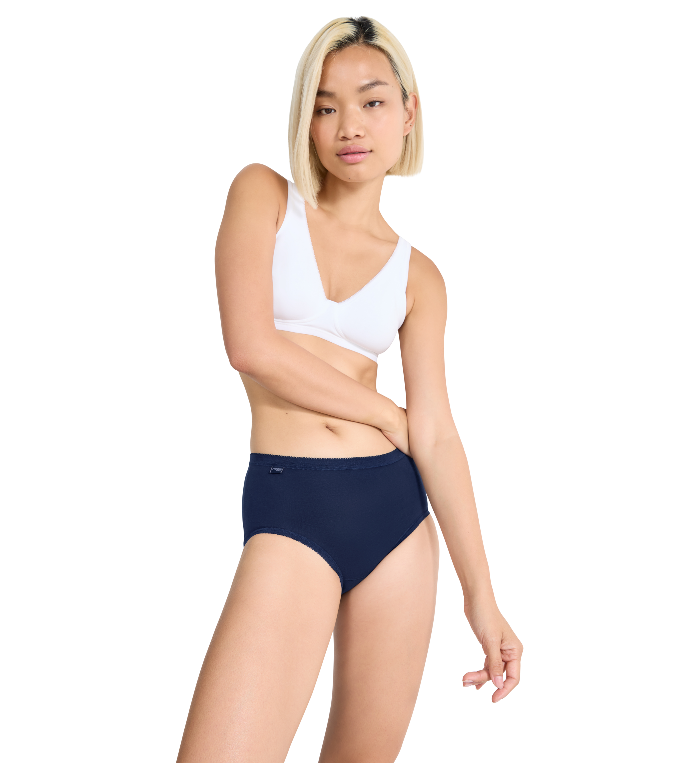 sloggi Midislip »Basic+«, (4er Pack), Baumwollmix, elastisch, weiche Nähte, bequem, feminin