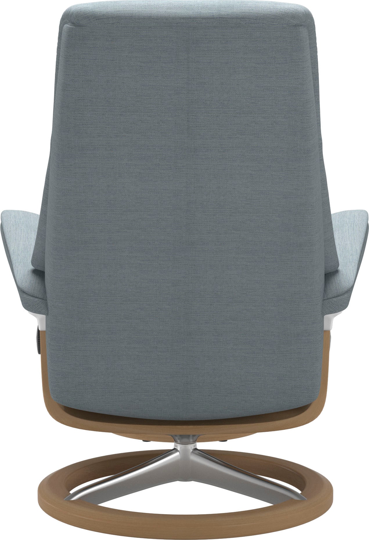 Stressless® Relaxsessel »View«, (Set, Relaxsessel mit Hocker), mit Signature Base, Größe M,Gestell Eiche