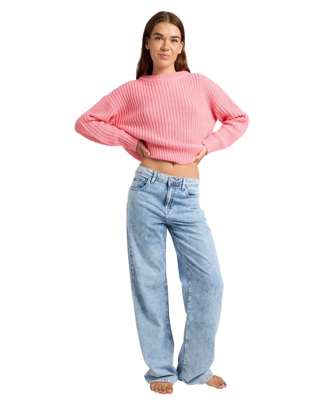 Roxy Loose-fit-Jeans "Dawn Patrol Mid Sunbleached" günstig online kaufen