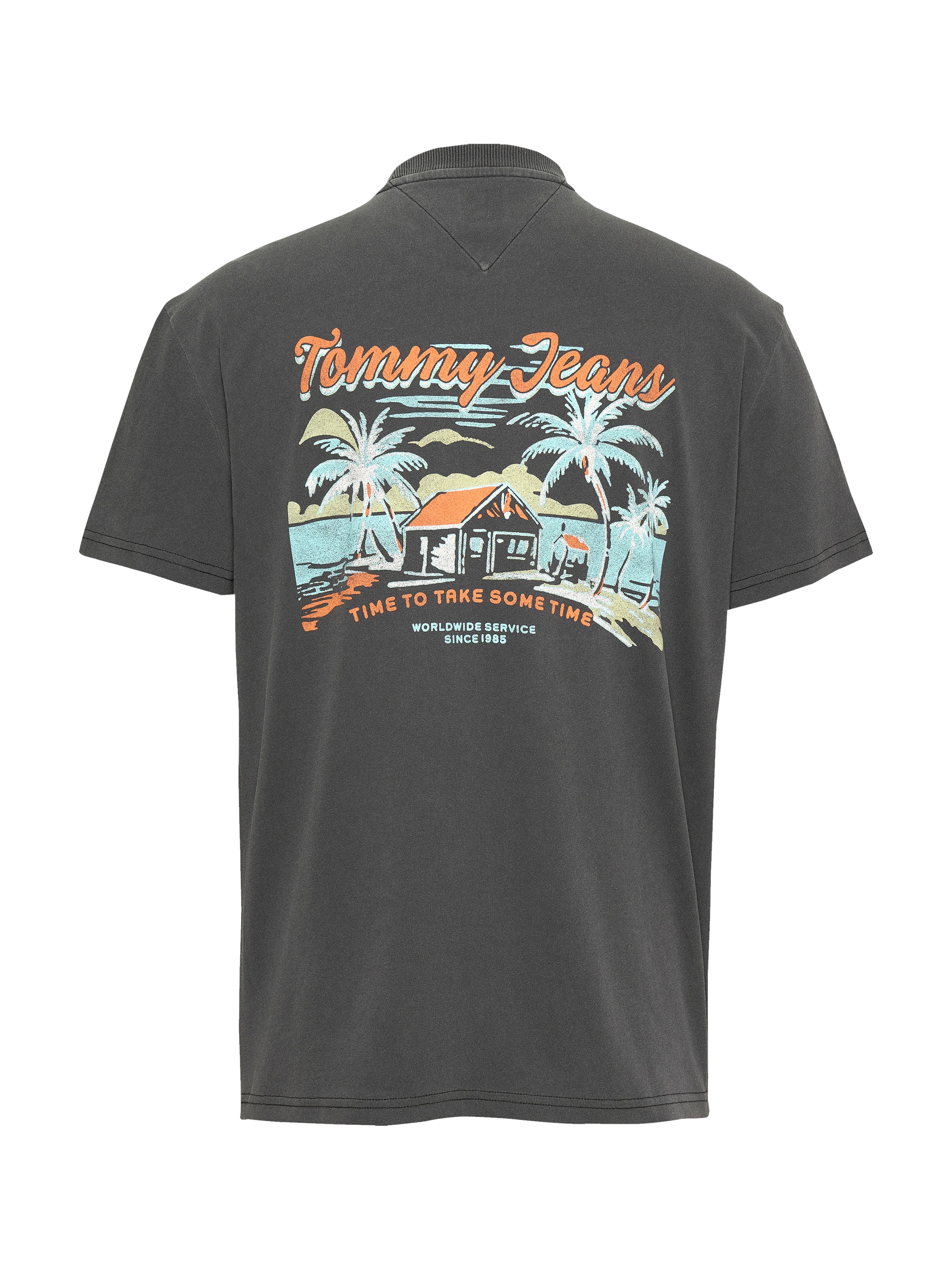 Tommy Jeans T-Shirt »TJM REG CABANA SS TEE EXT«, mit großem Rückenprint Backprint Washed Out