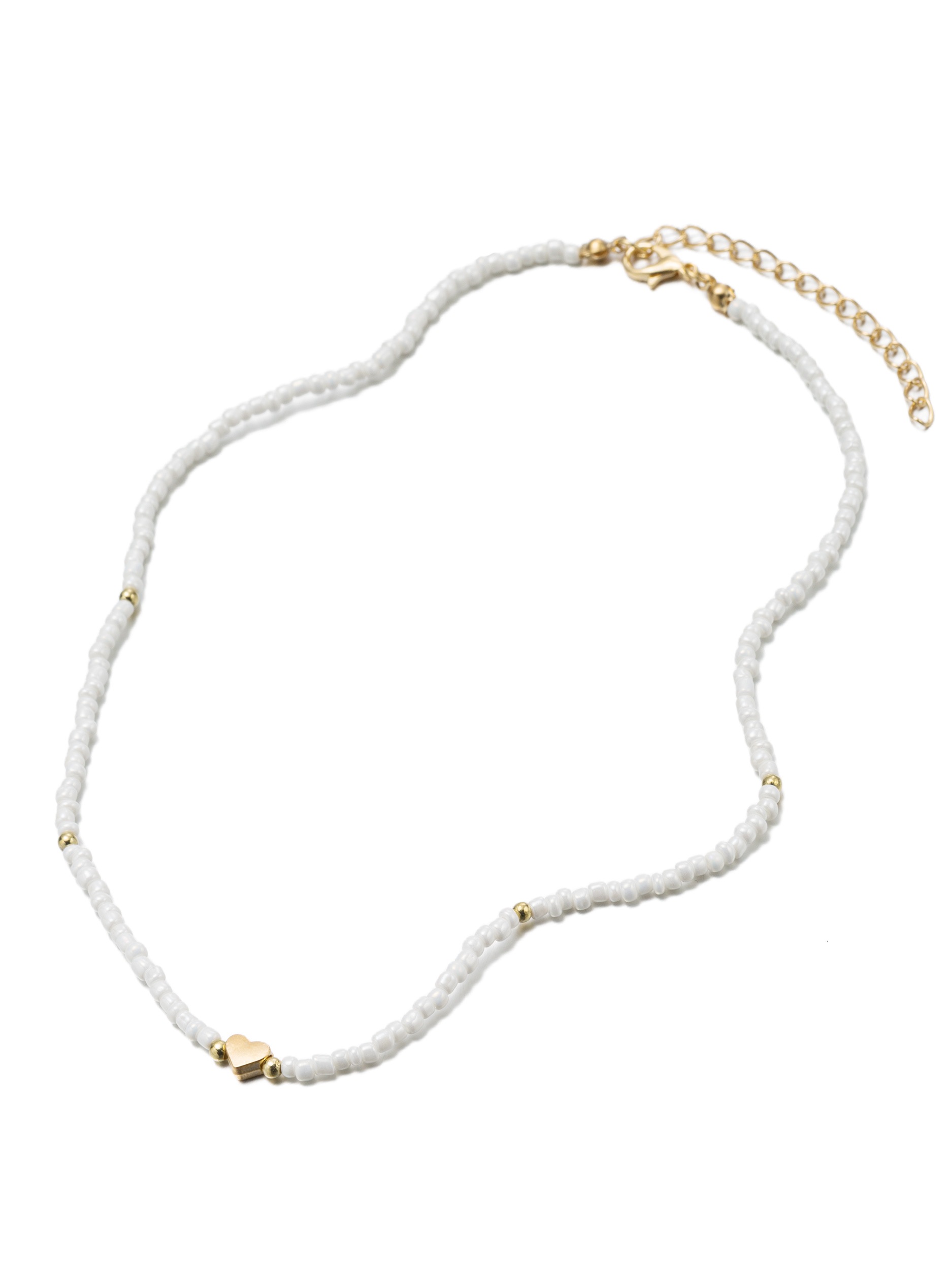 Aniston JEWELRY & WATCHES Collier »Schmuck Geschenk Kupfer Halsschmuck Halskette Glasperlen Herz« Made in Germany - mit Glasstein