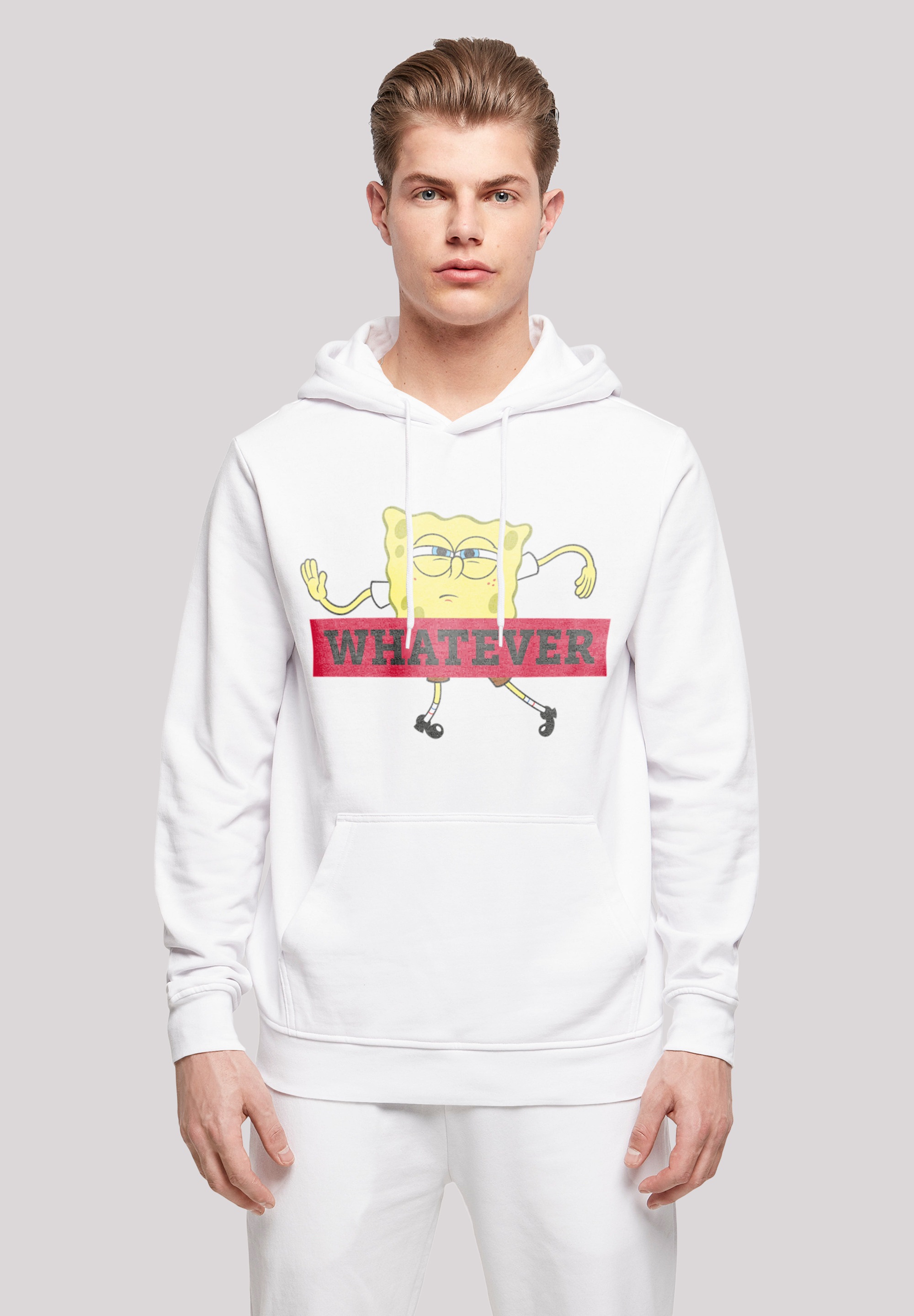 F4NT4STIC Kapuzenpullover "Spongebob Schwammkopf WHATEVER", Print