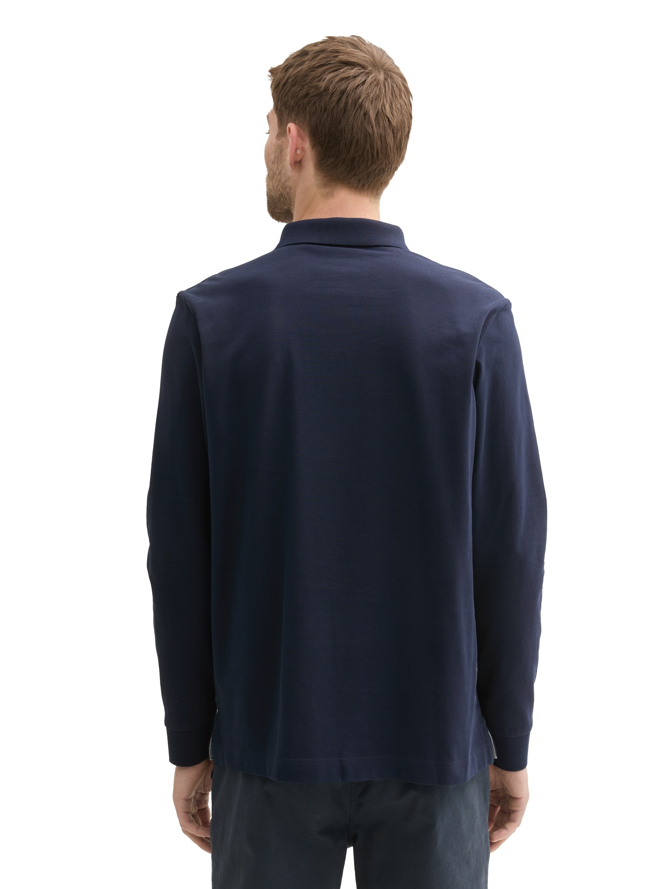 TOM TAILOR Langarm-Poloshirt, mit Logo-Stickerei günstig online kaufen