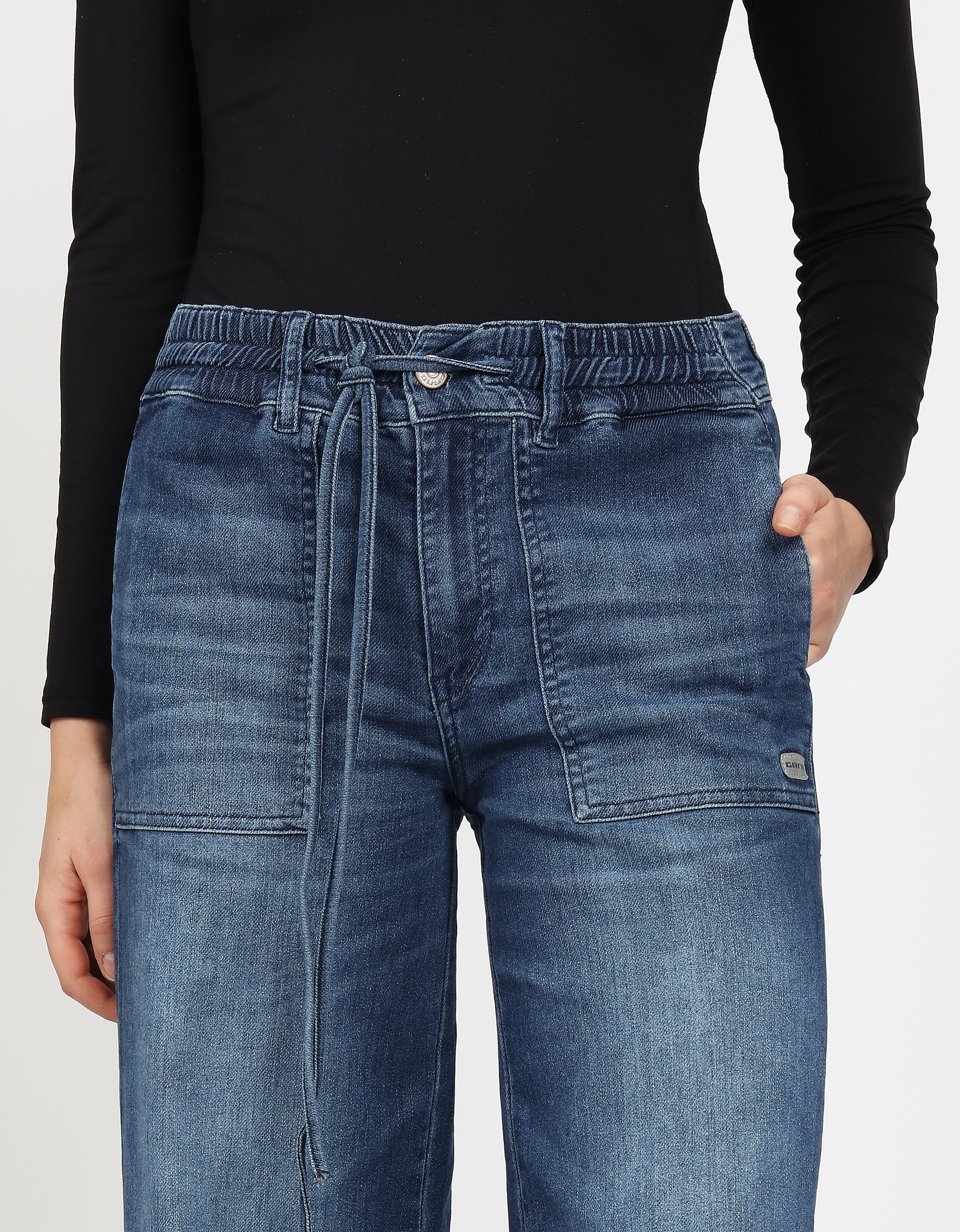 GANG Weite Jeans »94PAIGE WIDE« mit eingesetztem Seitenstreifen