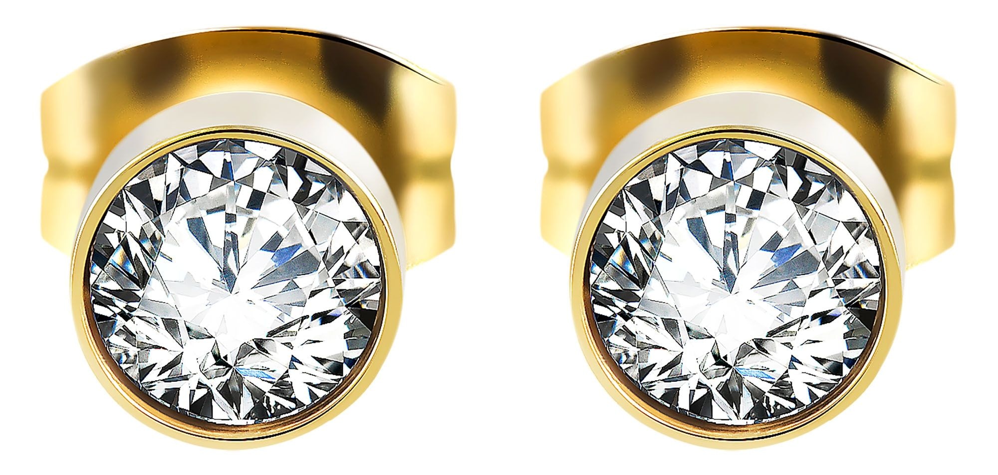 Adelia´s Paar Ohrhänger "Damen Ohrringe – Ohrstecker aus Edelstahl mit Zirk günstig online kaufen