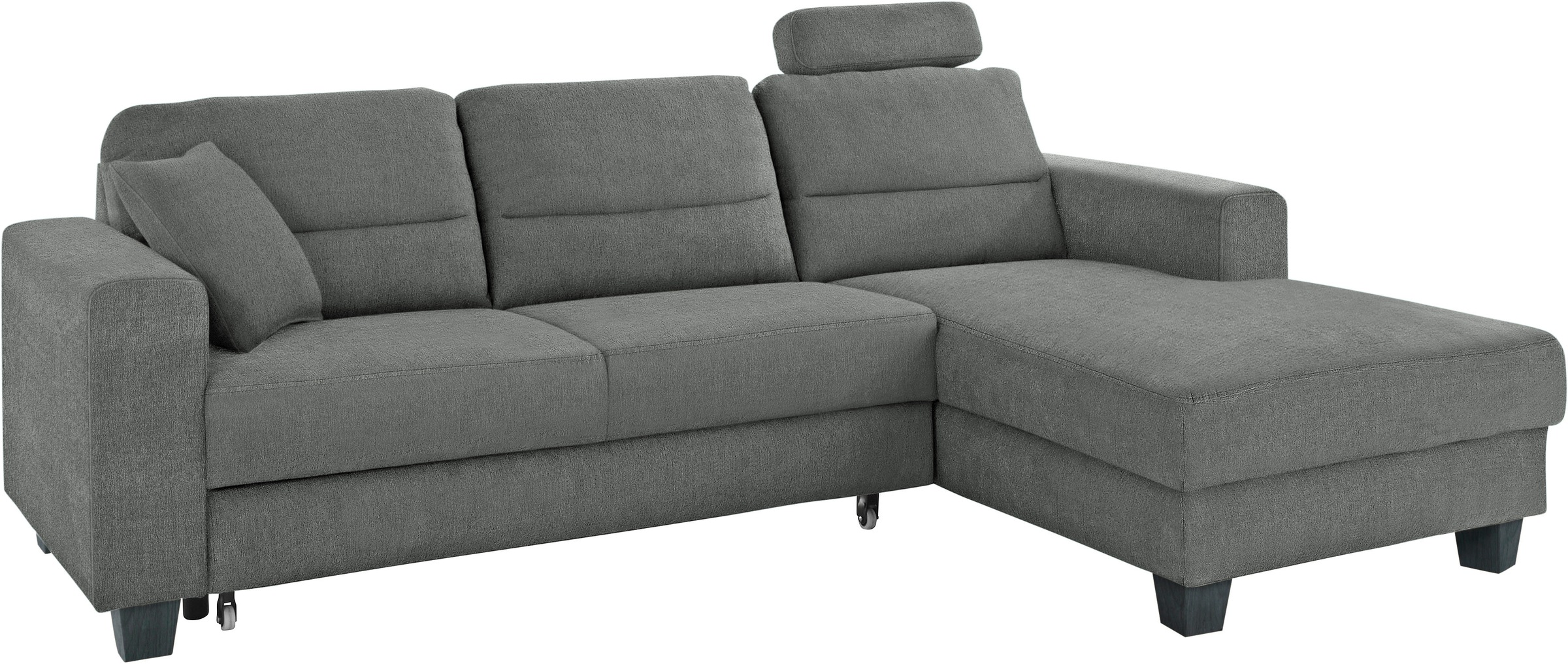 TRENDMANUFAKTUR Ecksofa »Chamber, zeitlos und modern, hoher Sitzkomfort, L-Form«, wahlweise mit Schlaffunktion