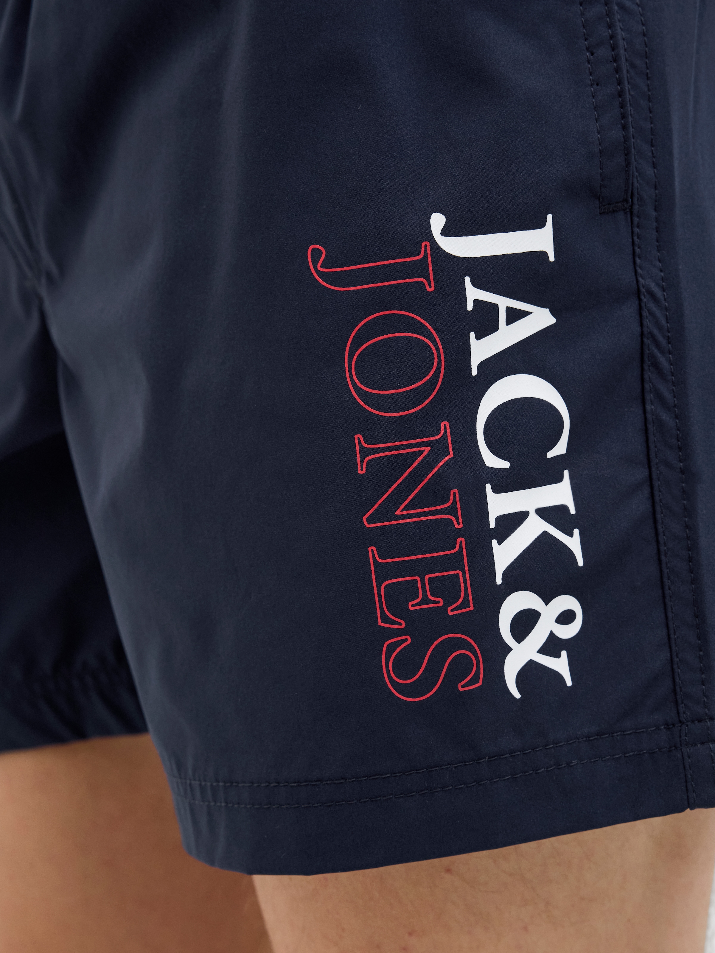Jack & Jones Badeshorts »JPSTMAUI JJSWIM DOUBLE LOGO AKM SN«