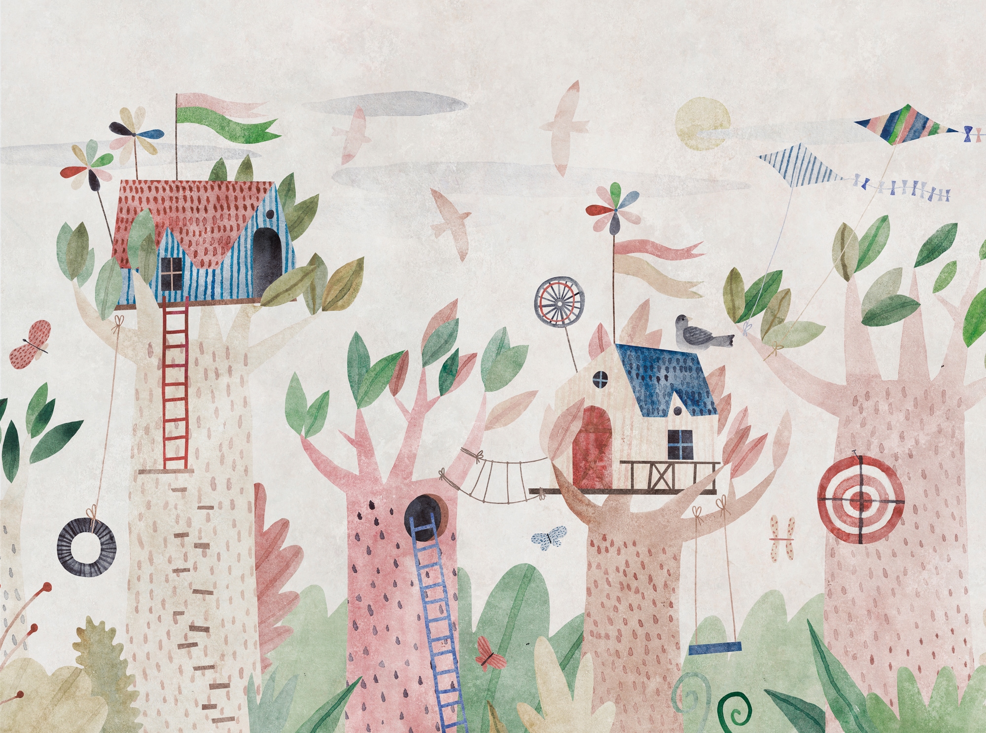 Stories of Life Mural Treehouse Adventures Mural 399061