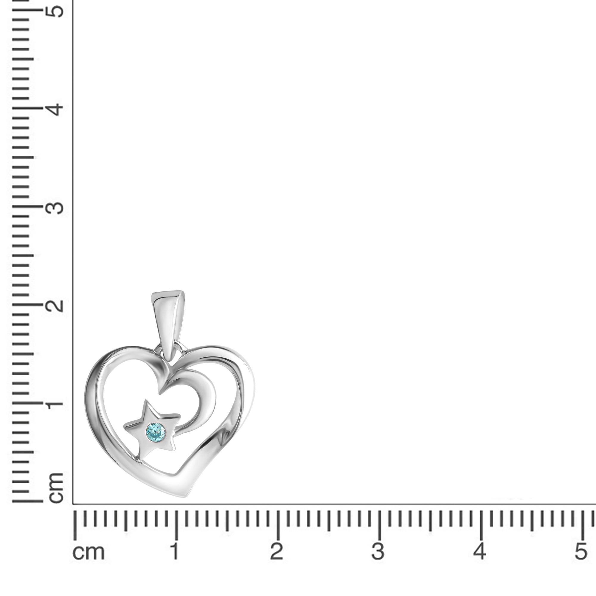 Vivance Kettenanhänger »925-Sterling Silber rhodiniert Zirkonia«