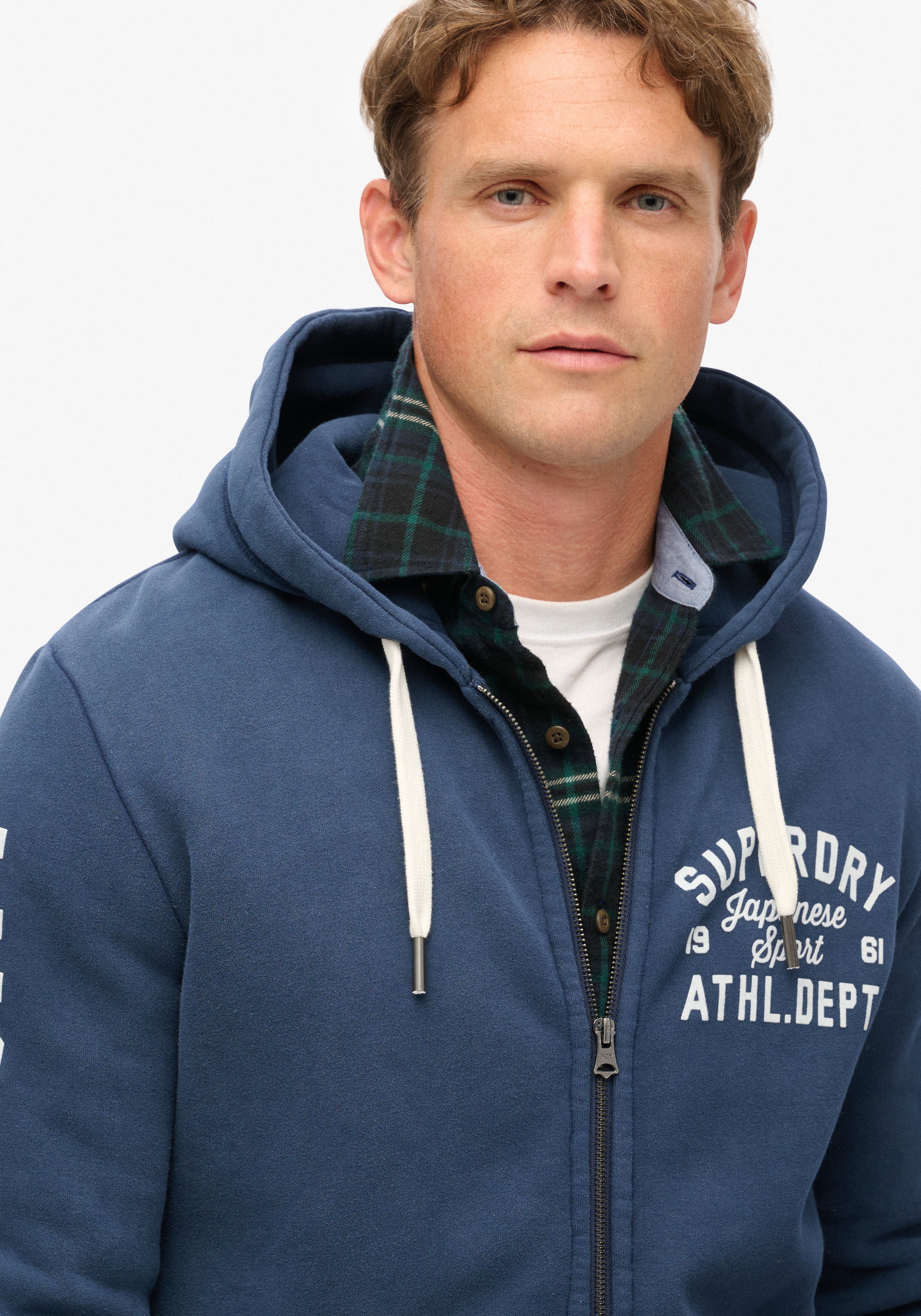 Superdry Kapuzensweatjacke "TRACK & FIELD GRAPHIC ZIPHOOD" günstig online kaufen