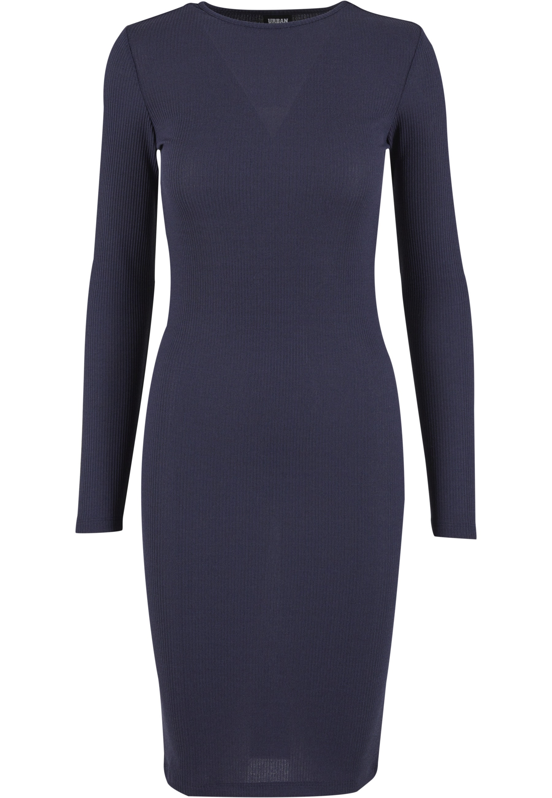 URBAN CLASSICS Shirtkleid »Urban Classics Damen Ladies Rib Dress« 1 Stk. tlg.