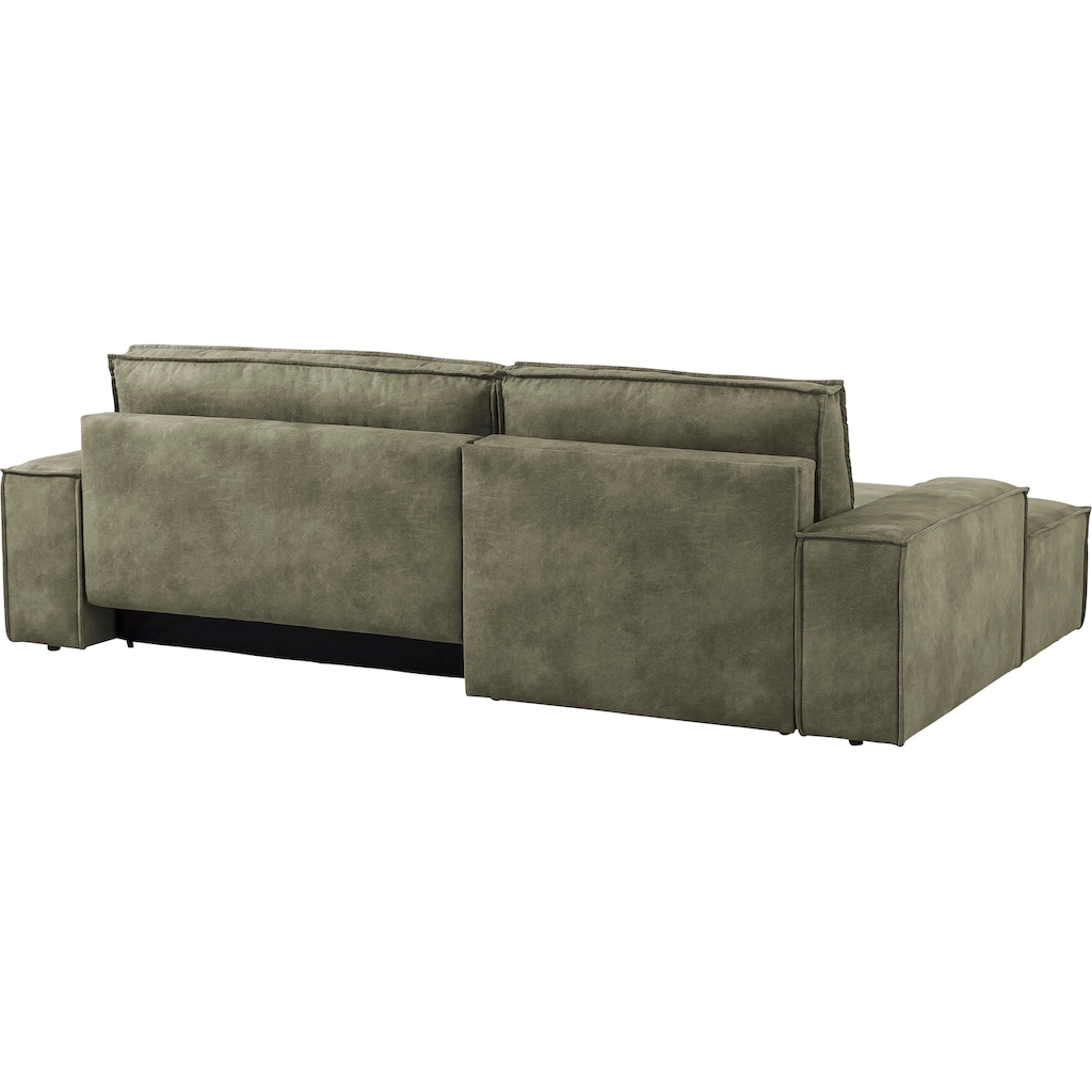 Ecksofa SHERWOOD Schlafsofa, mit Bettkasten, Cord-Bezug