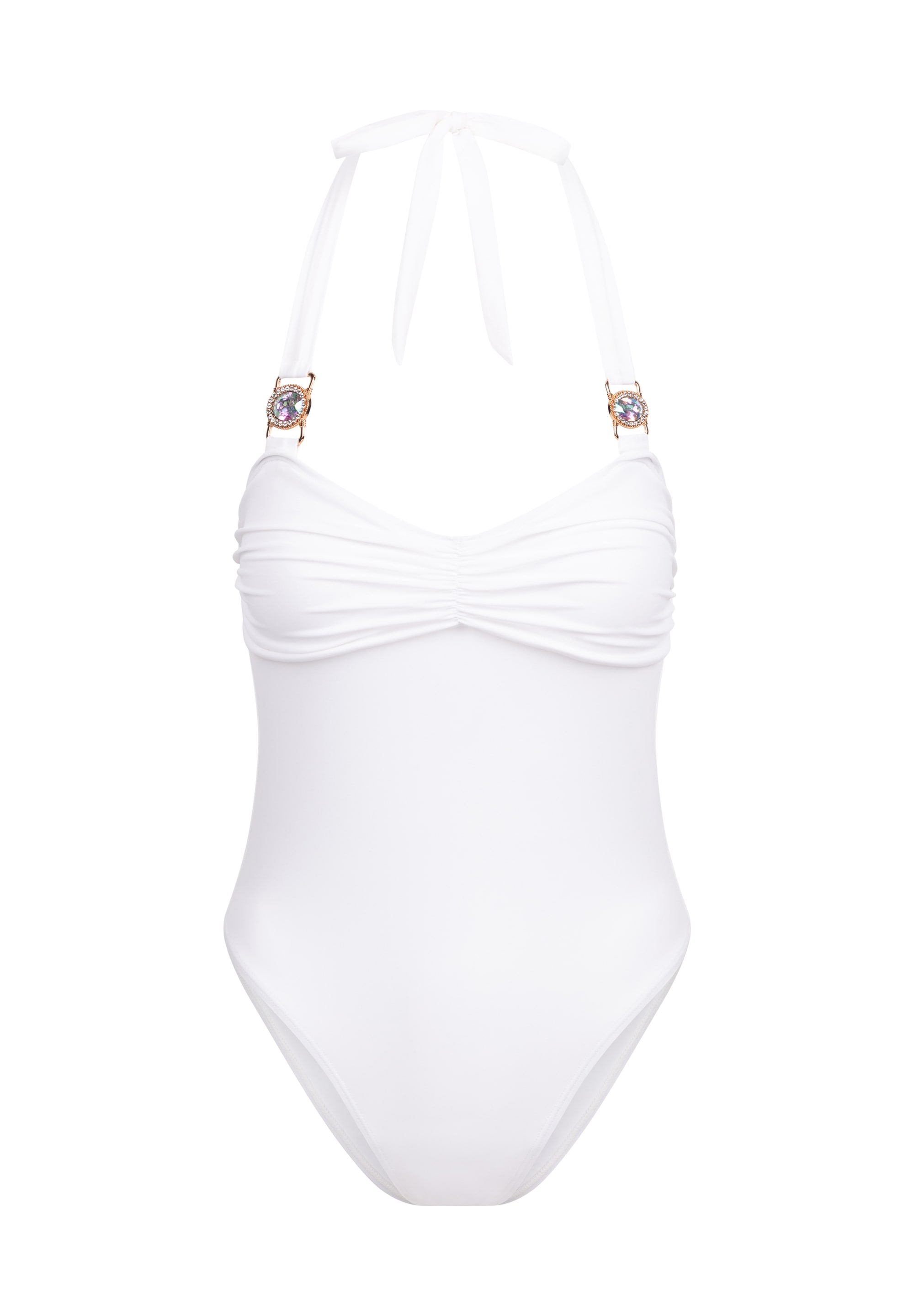 Moda Minx Badeanzug "Amour Rouched" 1 Stk. mit tollem Steinbesatz