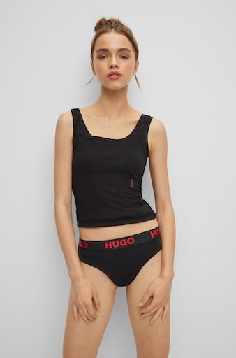HUGO Underwear T-String »THONG SPORTY LOGO«, mit elastischem Bund