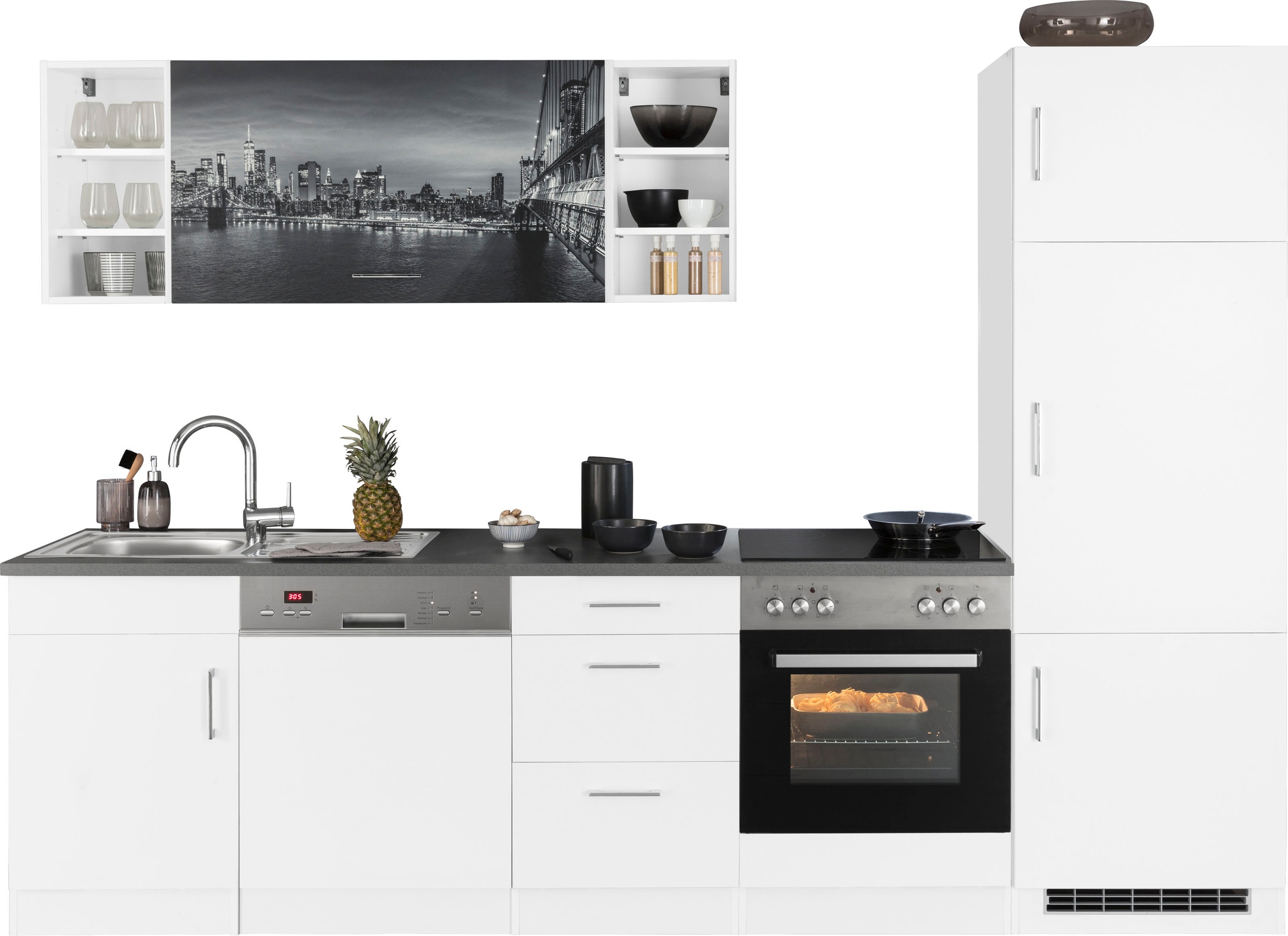 KOCHSTATION Küchenzeile "KS-Paris – Küchen mit einzigartigen Fotomotiven au günstig online kaufen