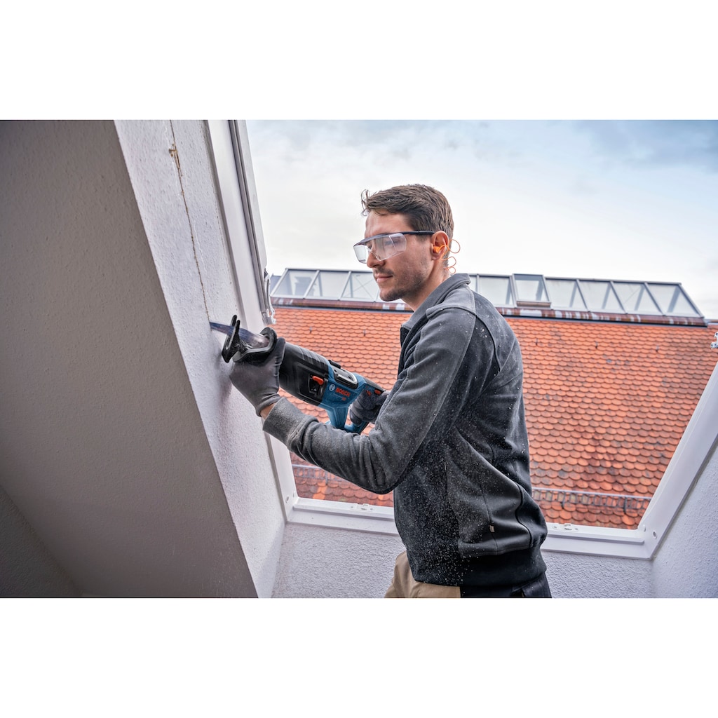 Bosch Professional Akku-Säbelsäge »BITURBO. GSA 18V-28«, (Set), Brushless-Technologie, 2x PC5,5Ah, L-BOXX