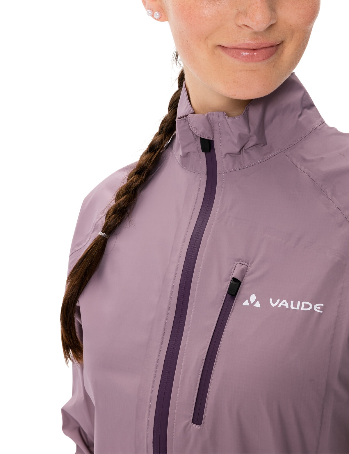 VAUDE Regenjacke »WOMEN'S DROP JACKET III«, ohne Kapuze, mit Brusttasche