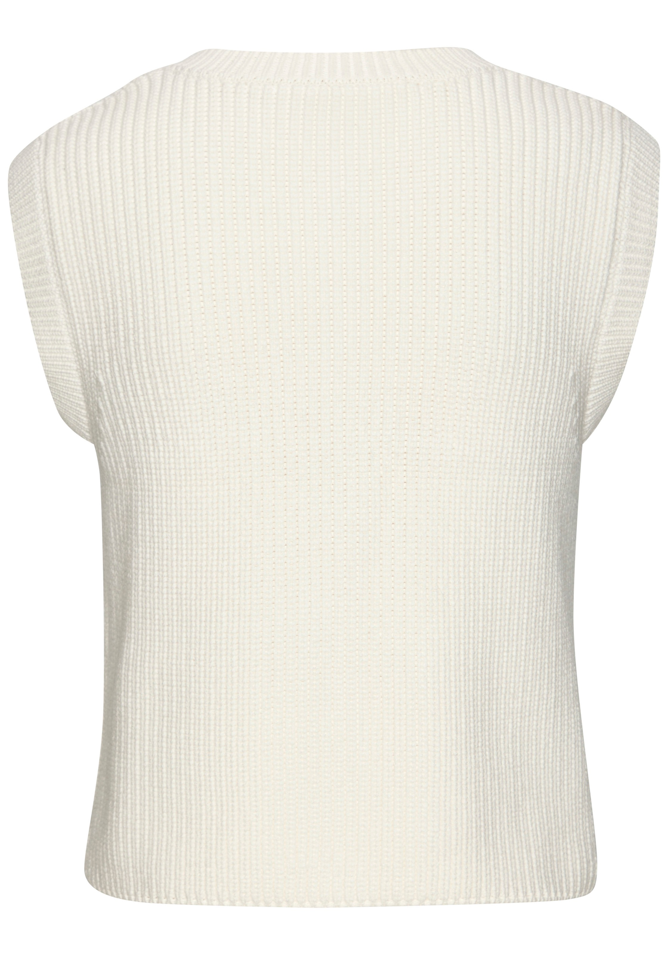 Thumbnail - LASCANA Strickweste mit Knopfleiste, ärmelloser Strickpullover, feminin, chic