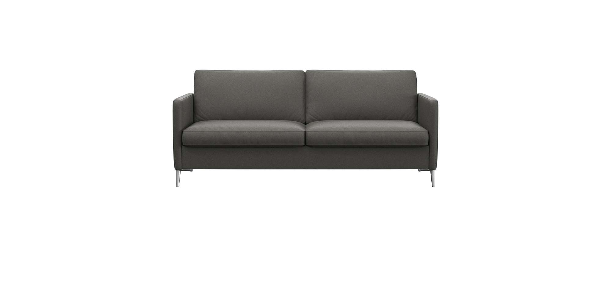 FLEXLUX 2,5-Sitzer "Fiore, super Sitzkomfort durch Kaltschaum im Sitz" schmale Armlehnen, Füße Alu