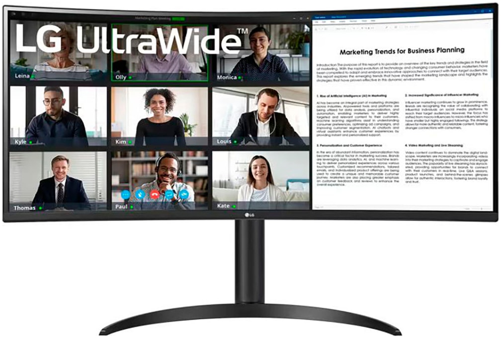 LG Curved-LED-Monitor »34WR55QK« 86 cm/34...