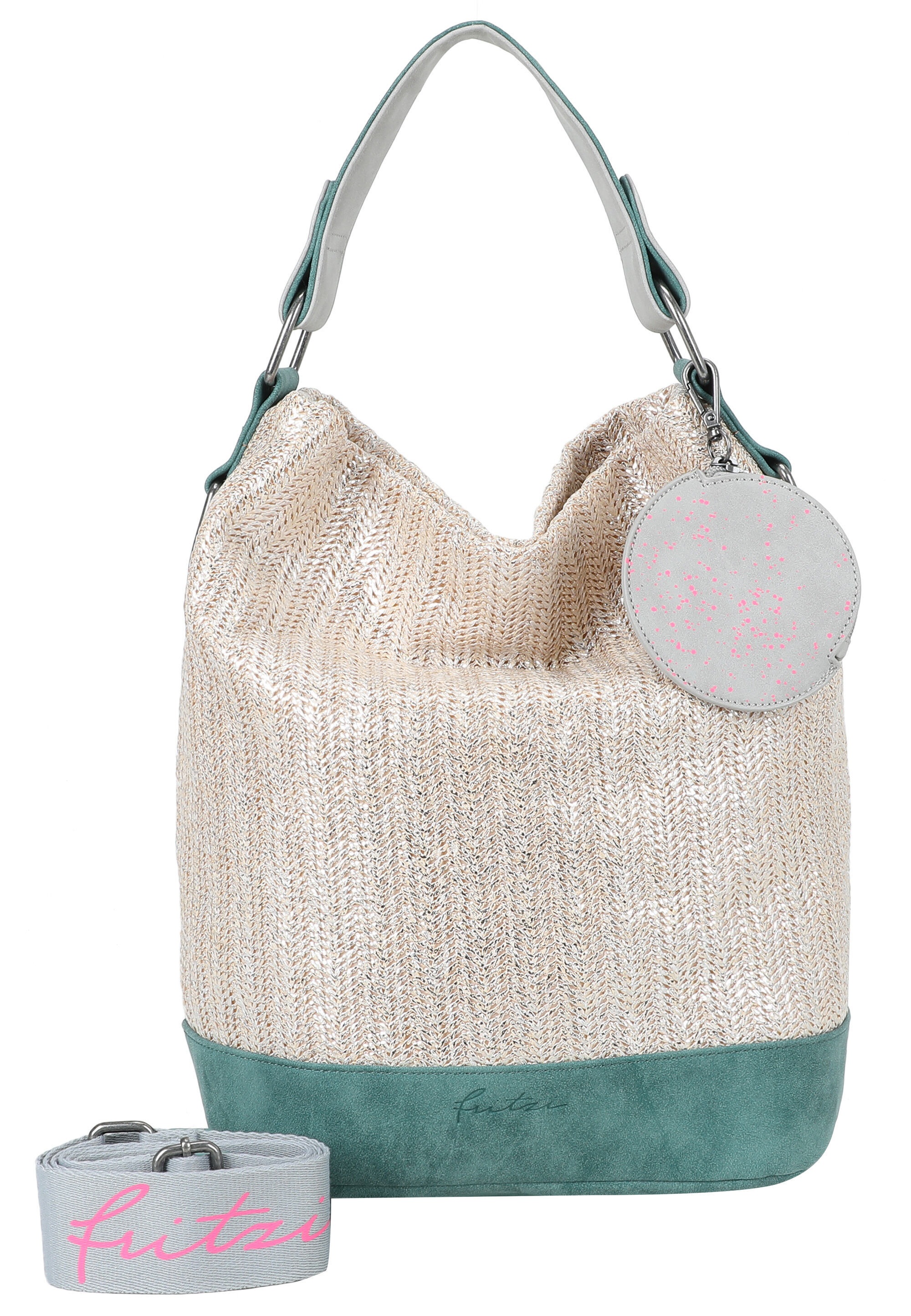 Fritzi aus Preußen "Olga Limited Painted Straw" mit abnehmbarem Anhänger