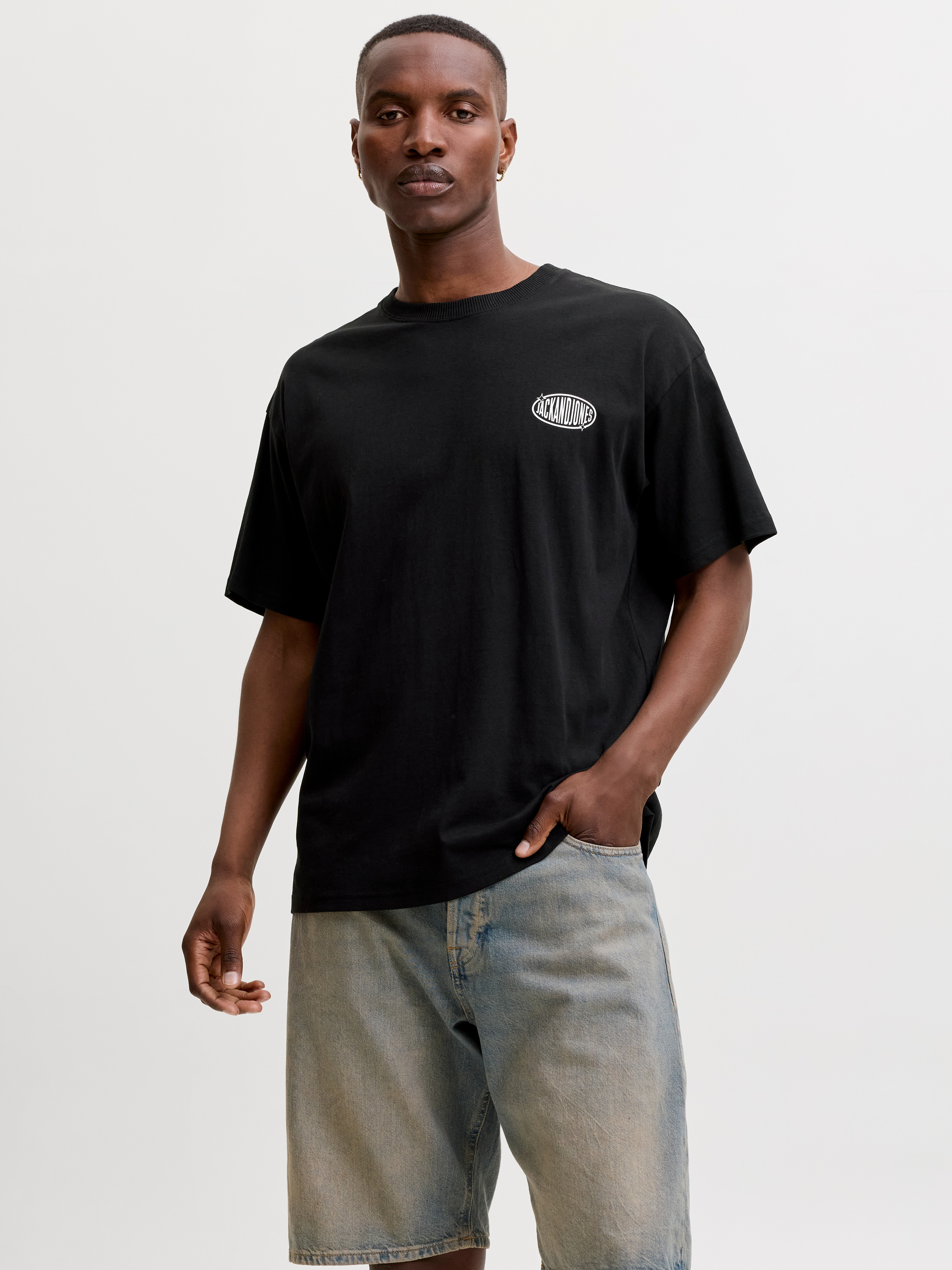 Jack & Jones T-Shirt "JJLEGACY TEE SS CREW NECK" Baumwolle, locker geschnitten