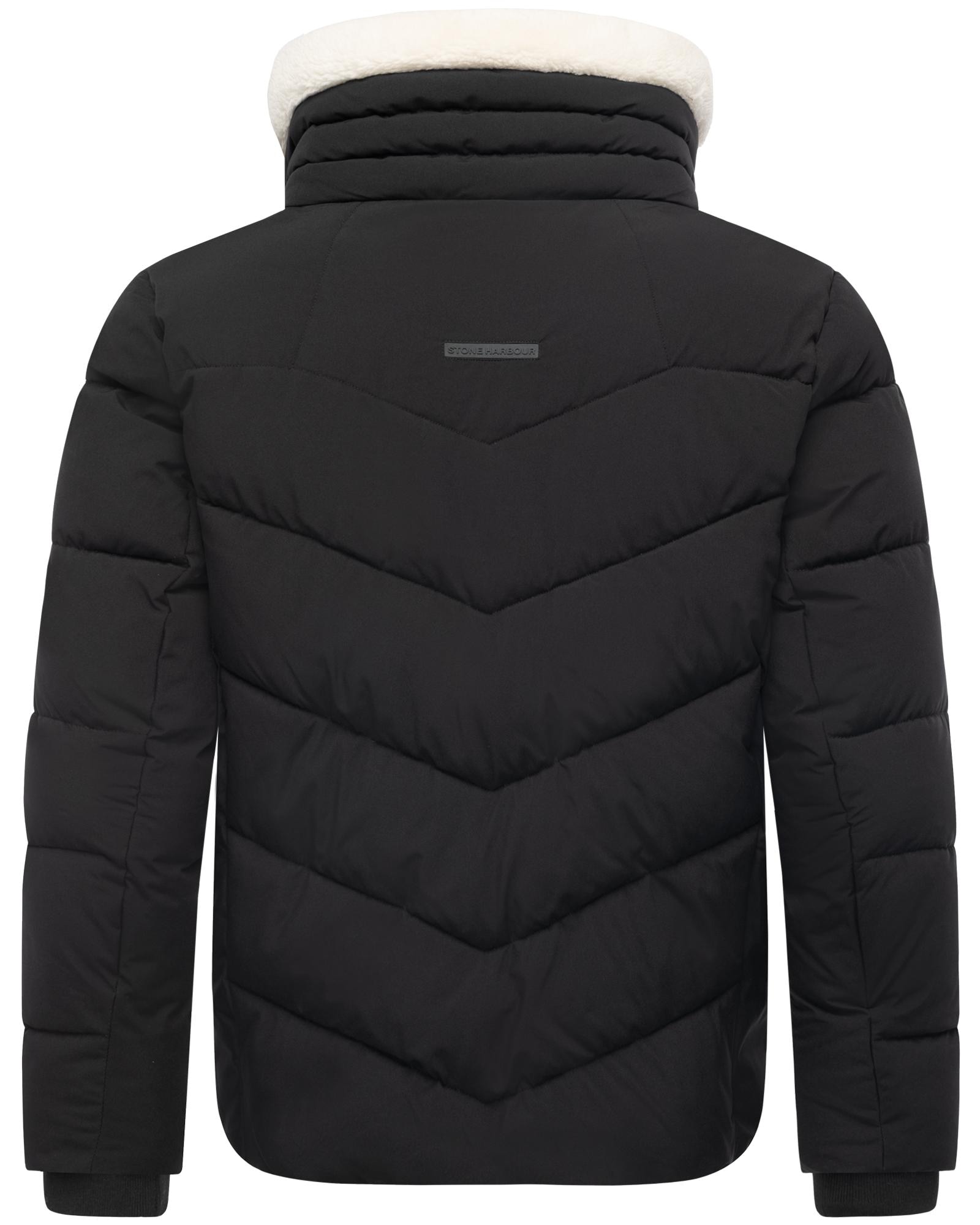 Stone Harbour Steppjacke »Ansello XX« ohne Kapuze Gesteppte Herrenjacke mit Teddy-Kunstfell-Kragen