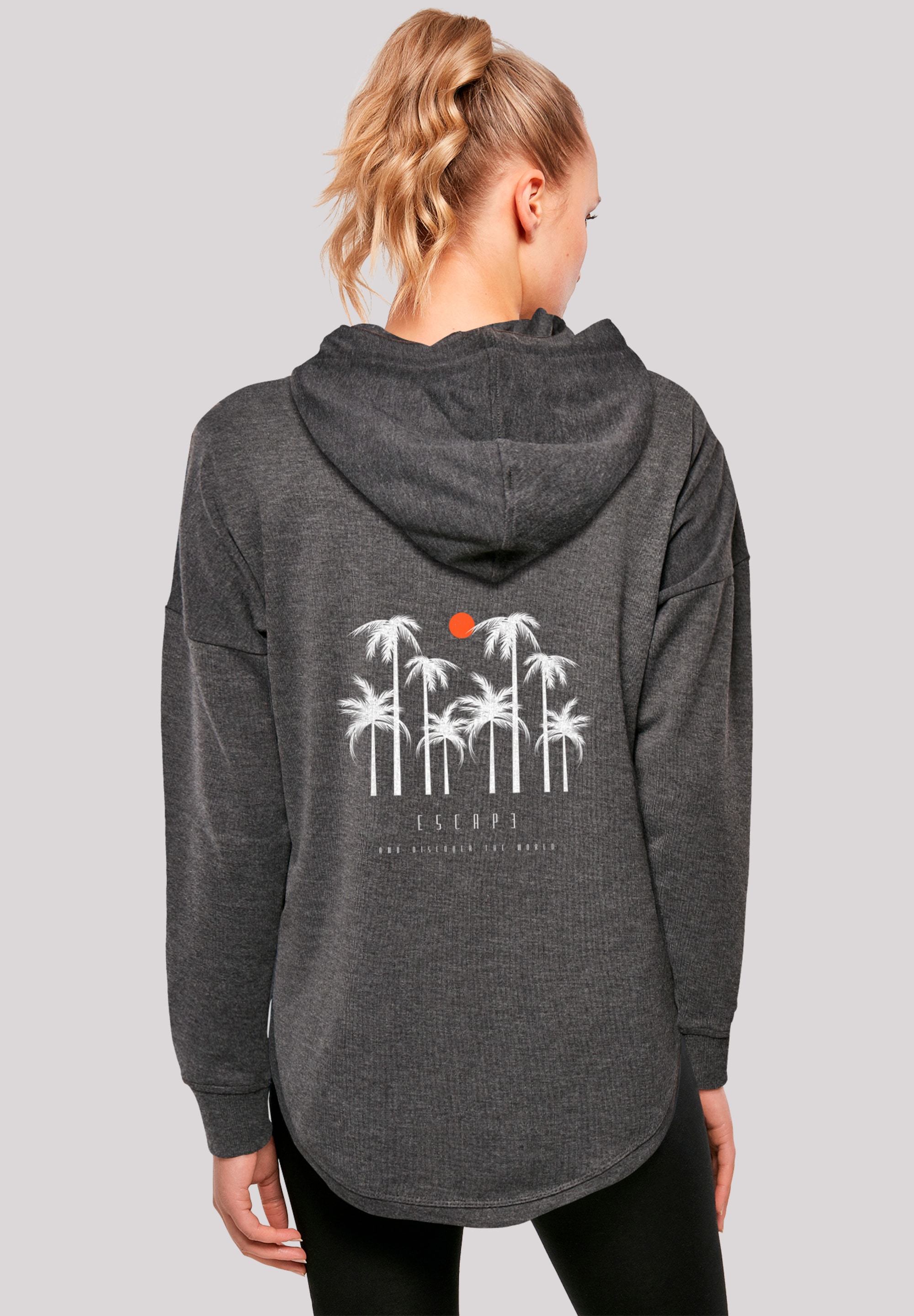 F4NT4STIC Kapuzenpullover "Oversize Escape Discover the World Palm Trees", günstig online kaufen