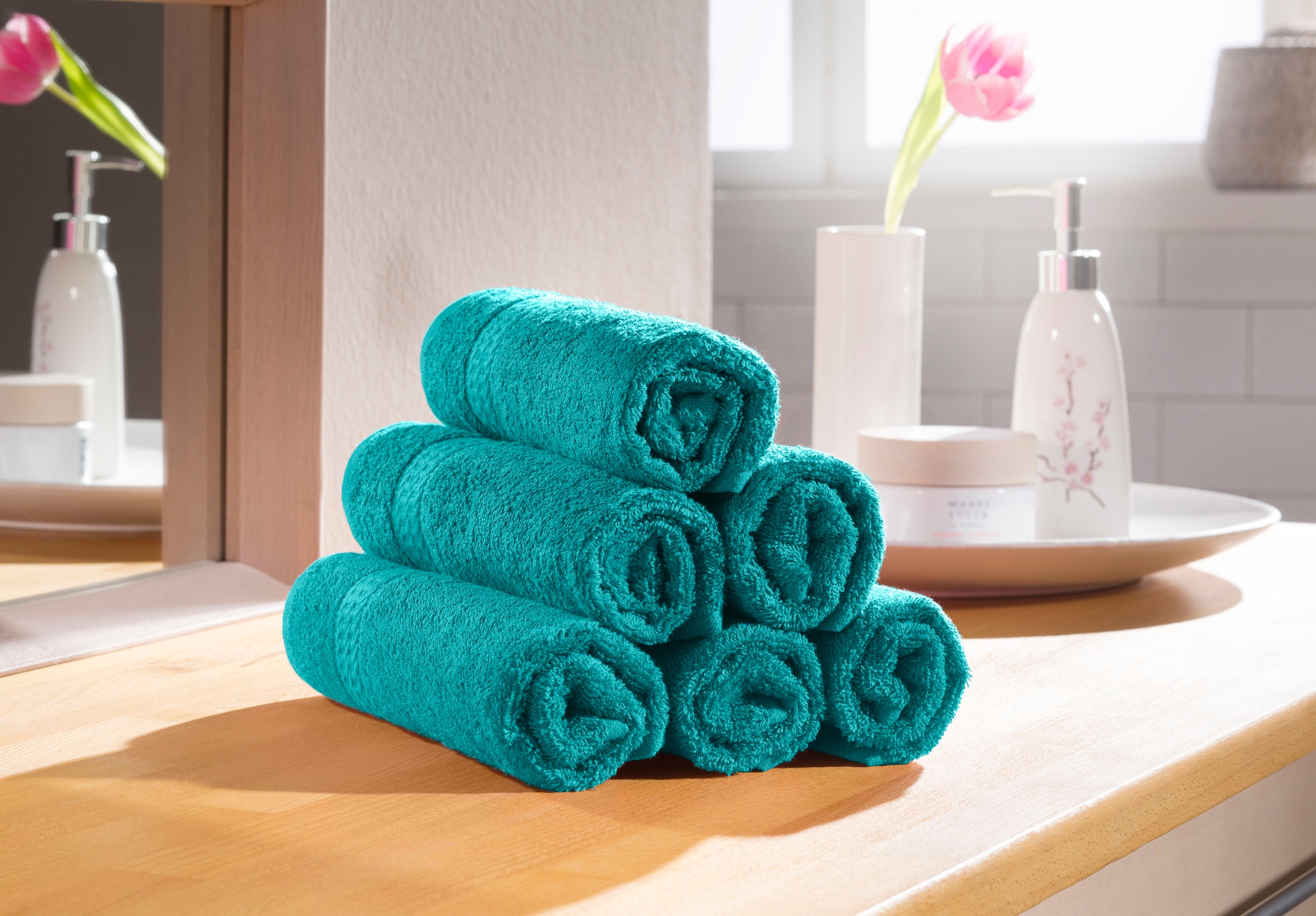 Set (6 »Juna«, in Serie, my St.), Gästehandtücher Handtuch-Set bestellen im BAUR Baumwolle und home Uni-Farben, 100% als |