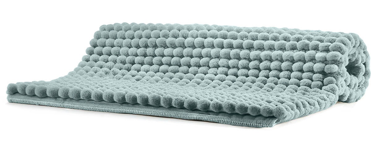 Linea Due Badematte »Punto Uno, Badvorleger, Badezimmer Teppich,« Höhe 18 mm rutschhemmend beschichtet fußbodenheizungsgeeignet | schnell trocknend moderner Badvorleger mit Knötchen-Struktur