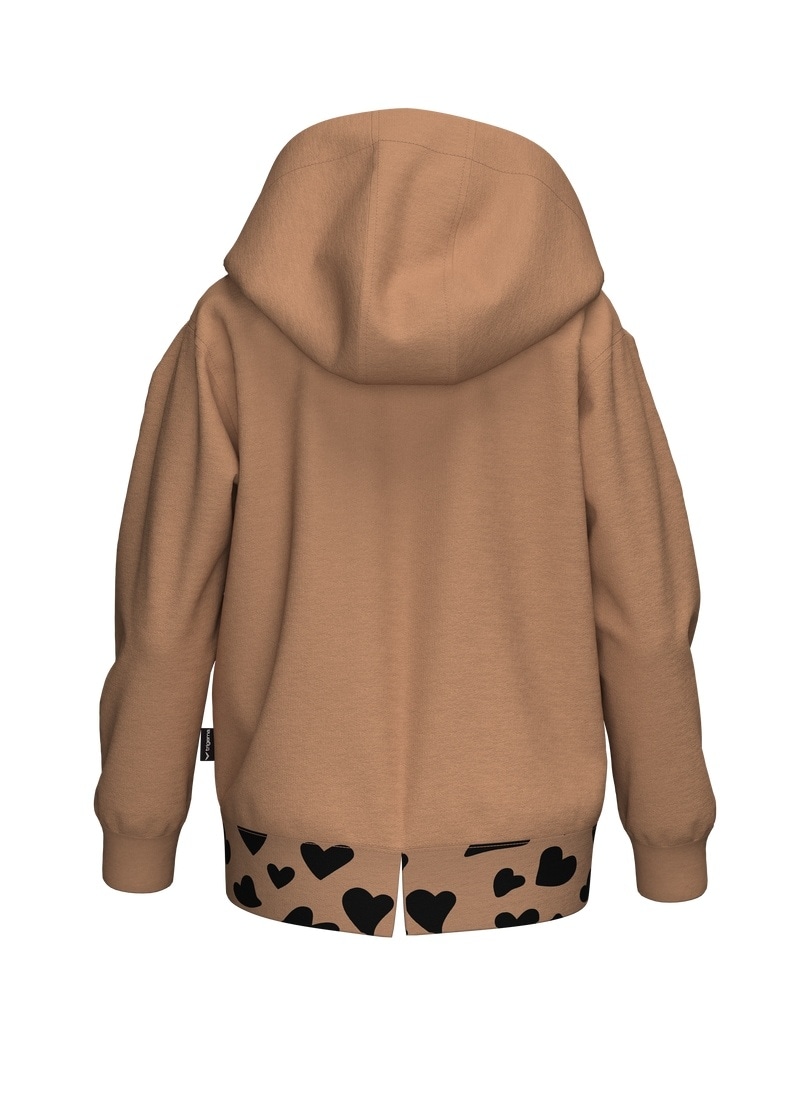 Trigema Kapuzensweatshirt »TRIGEMA Hoodie mit Katzenmotiv und Herz Akzenten«
