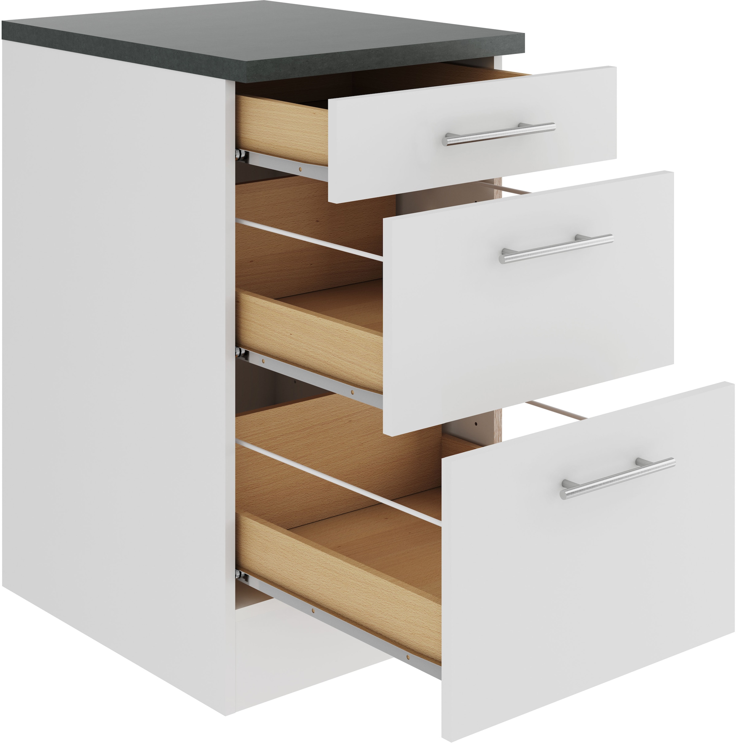 OPTIFIT Unterschrank »Bella« Breite 50 cm, 2 Auszüge, 1 Schubkasten