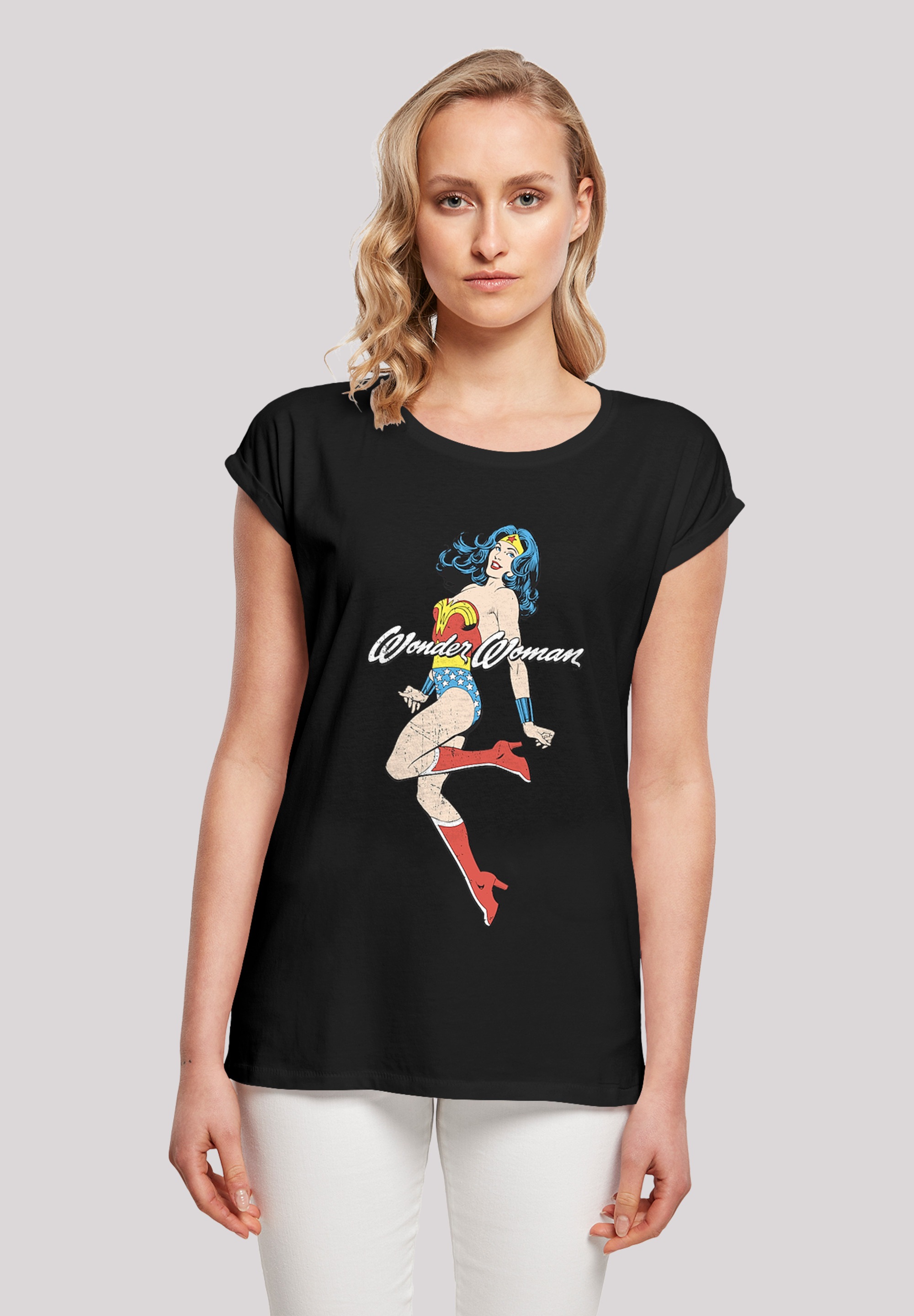 F4NT4STIC T-Shirt »DC Comics Wonder Woman Jump«, Print
