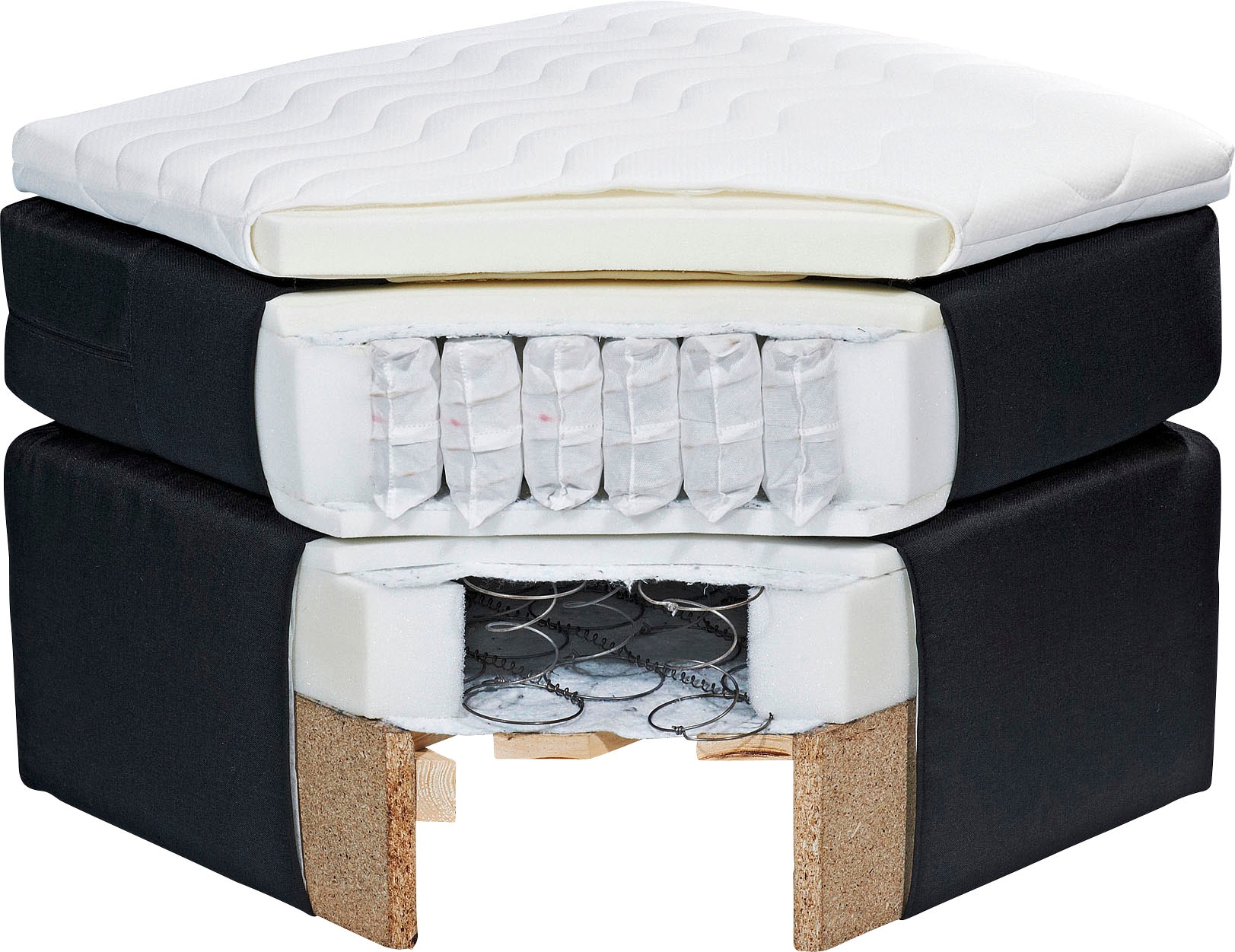 ED EXCITING DESIGN Boxspringbett »Navarra«, wahlweise mit Matratze