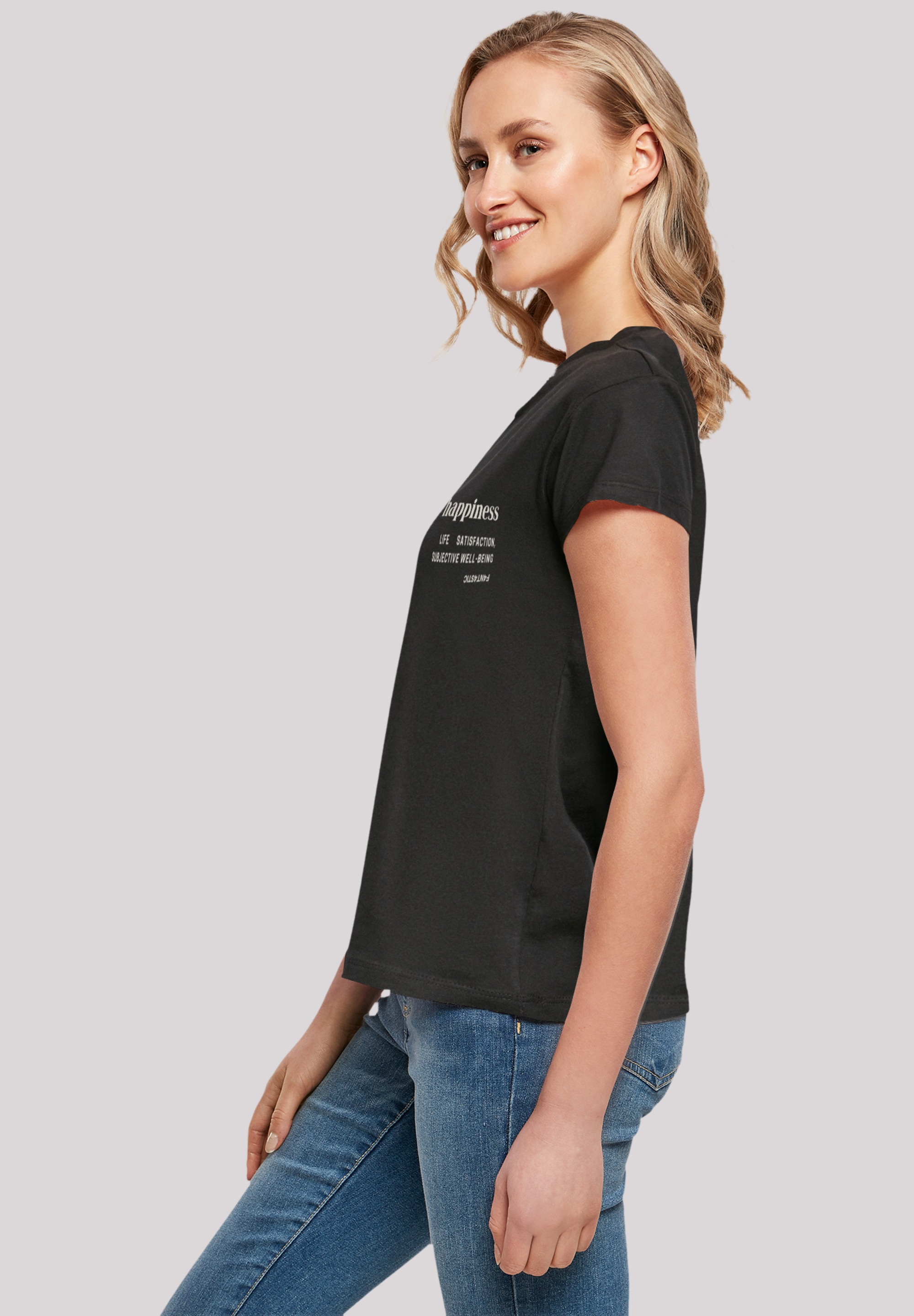 F4NT4STIC T-Shirt »happiness«, Print kaufen für BAUR 