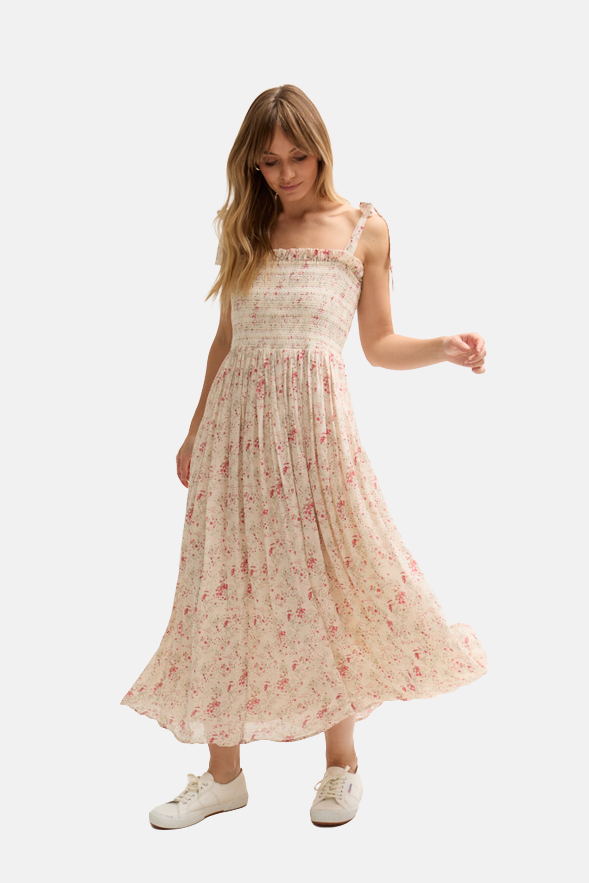 Lily and Lionel Midikleid "Annie Smocked Wishing Well Floral Print Midi Dre günstig online kaufen