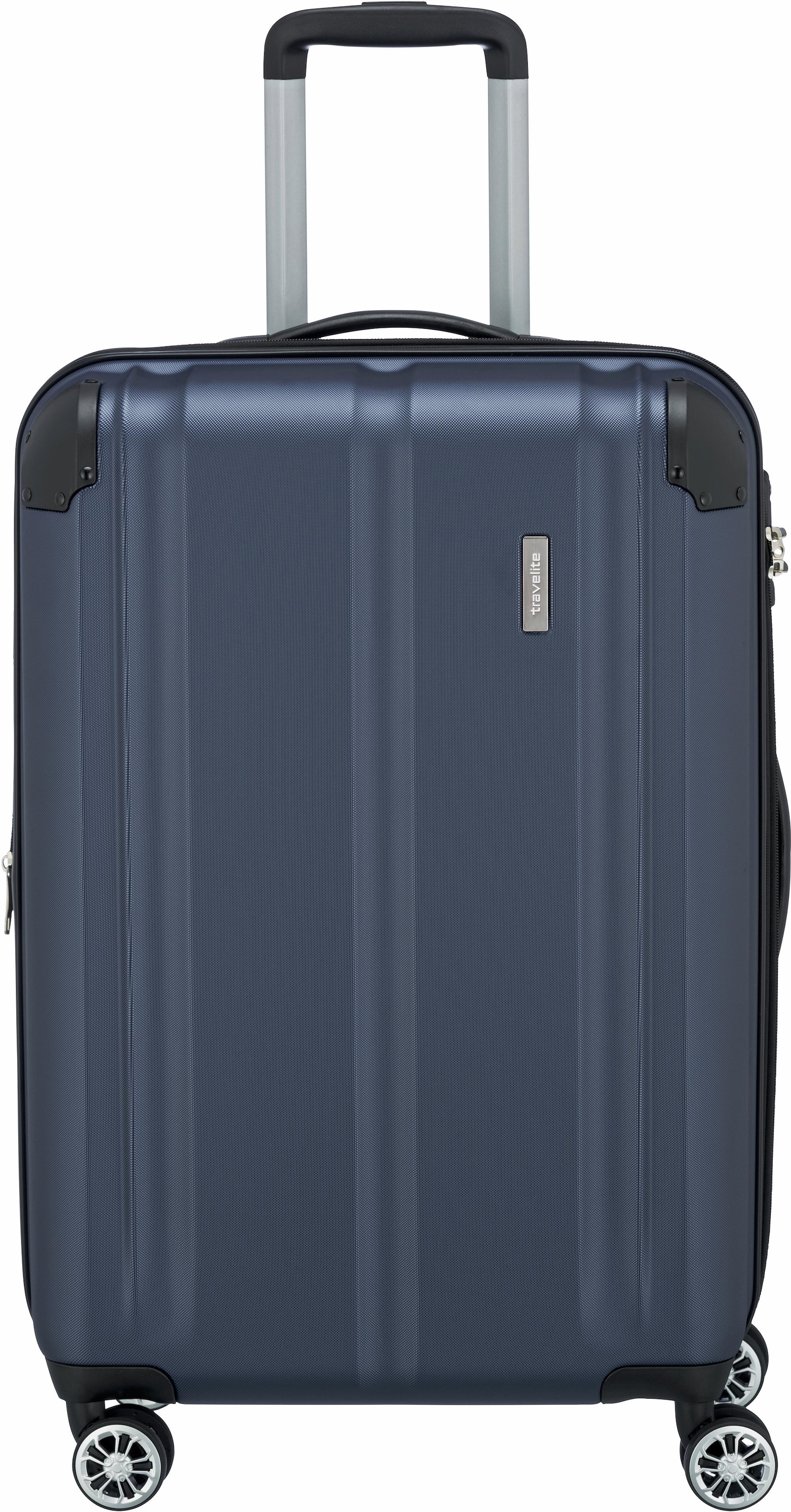 travelite Hartschalen-Trolley "CITY Reisekoffer Hartschale" 78 l 4 Rollen mit TSA-Schloss, robustes ABS Reisegepäck