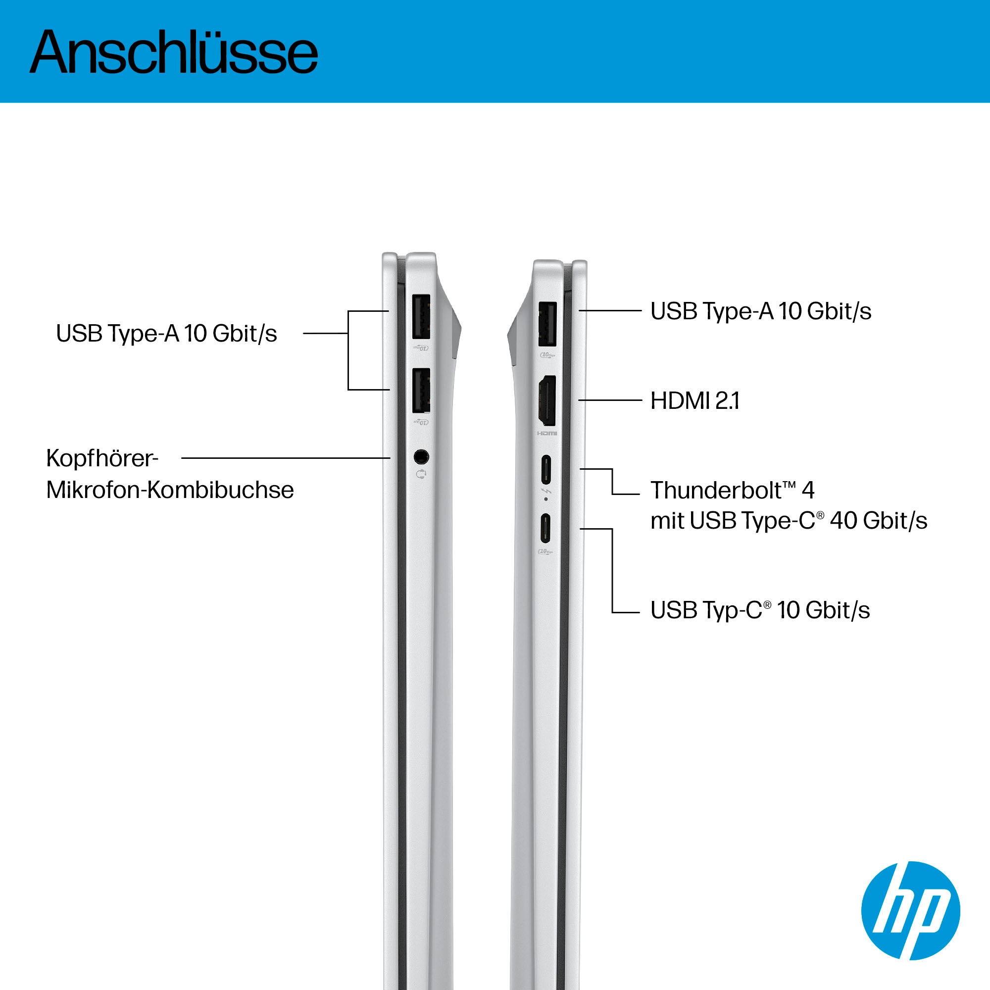 HP Notebook »OmniBook 7 17-dc0075n«, 43,9 cm, / 17,3 Zoll, Intel, Core Ultra 7, ARC, 1000 GB SSD
