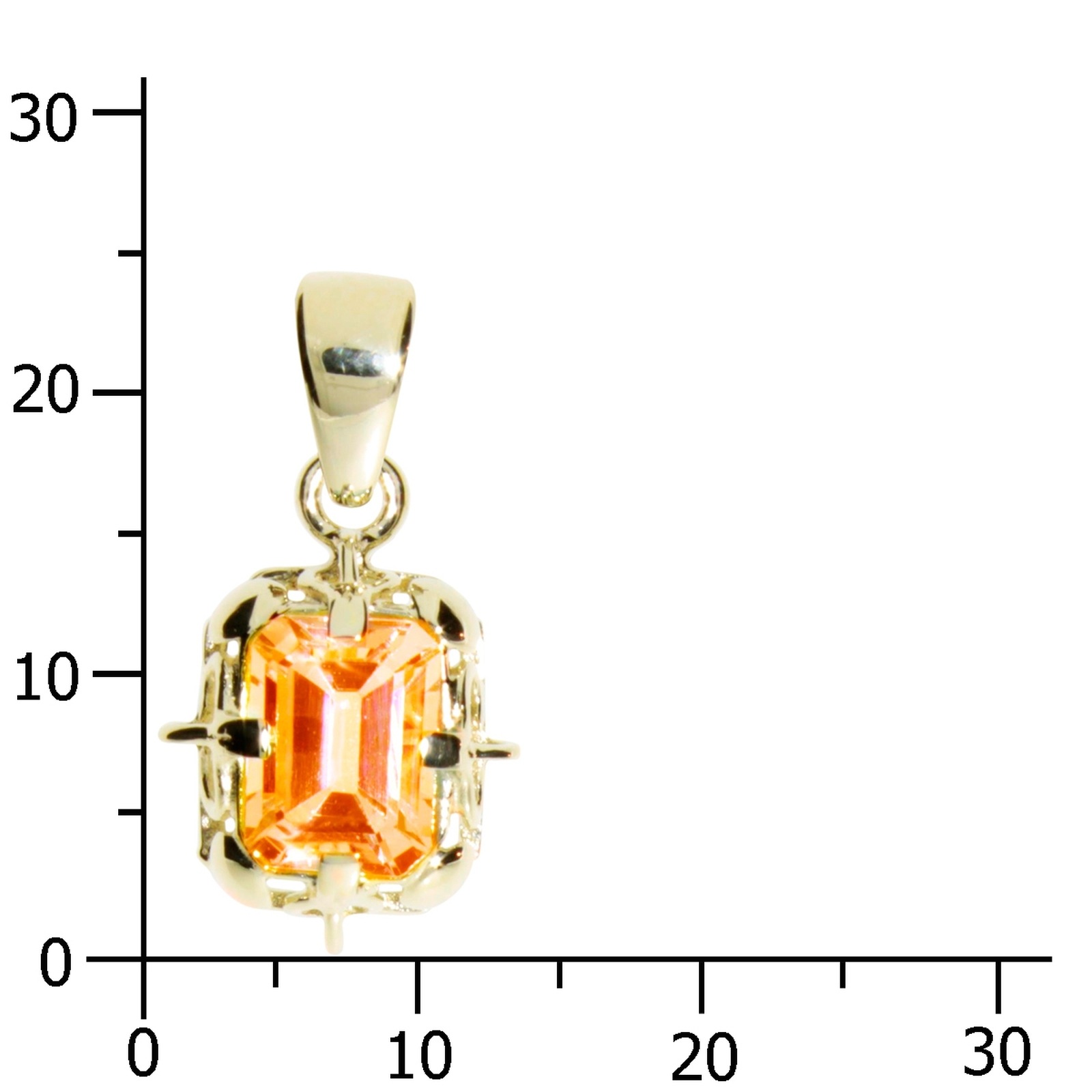 OSTSEE-SCHMUCK Kettenanhänger »Ostsee-Schmuck Anhänger Annerose 8x6 mm Anhänger Annerose 8x6 mm«, (1 tlg.)