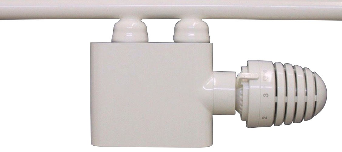 Ximax Heizkörperthermostat »Mittenanschlussgarnitur, Typ H«, Eck-Ausführung, Weiß
