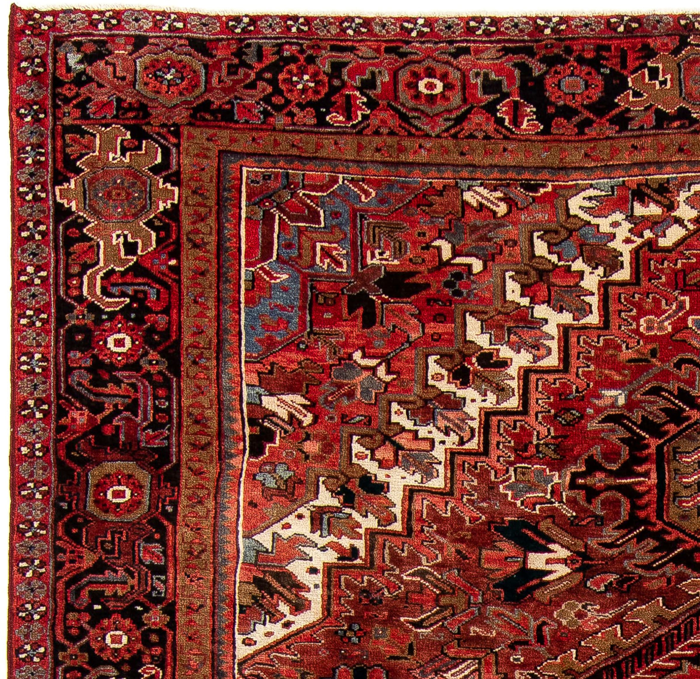 morgenland Orientteppich »Perser - Nomadic - 390 x 295 cm - dunkelrot«, rechteckig, Wohnzimmer, Handgeknüpft, Einzelstück mit Zertifikat